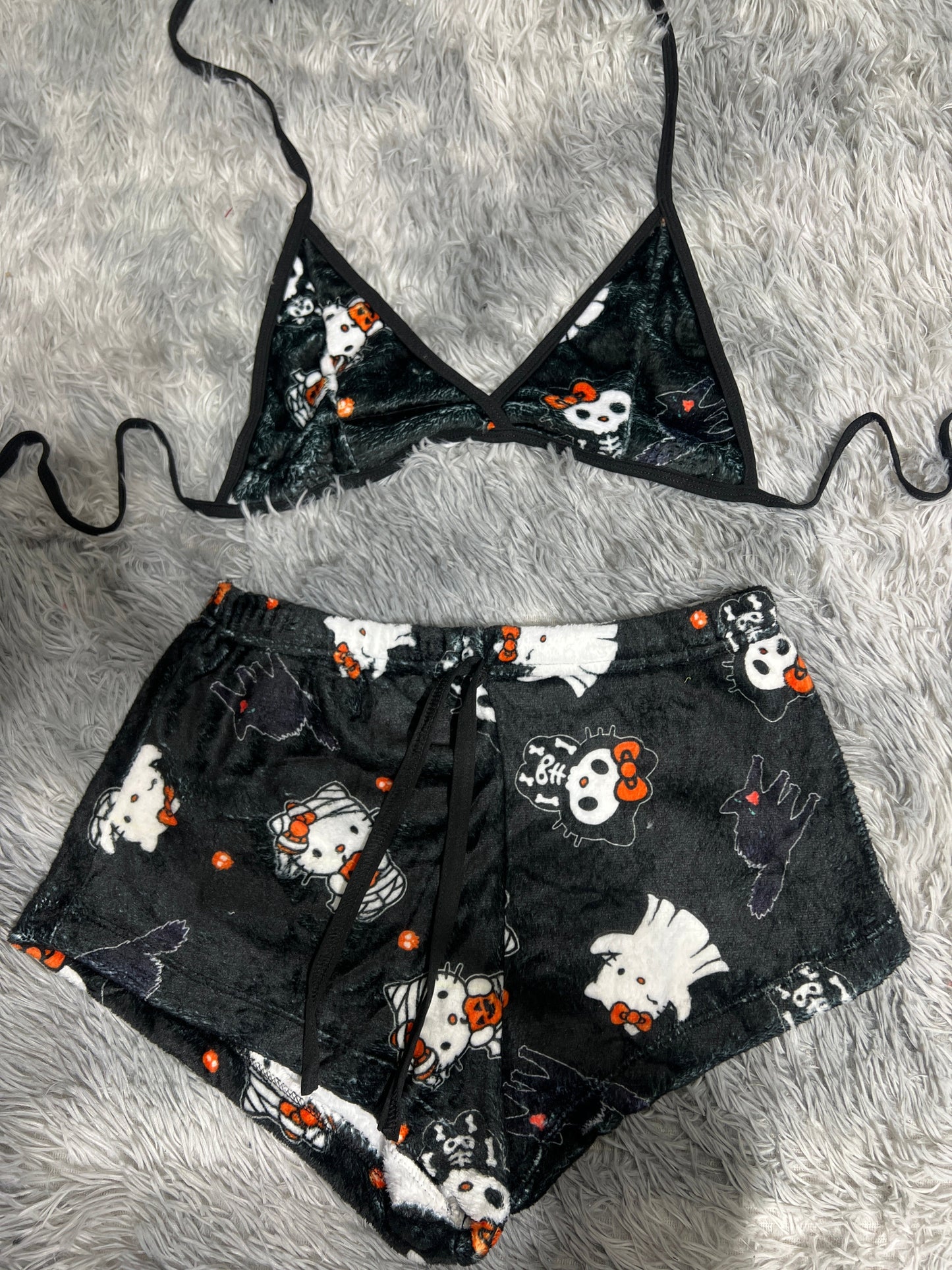 Hello Kitty Halloween Matching Top & Short - Fundies