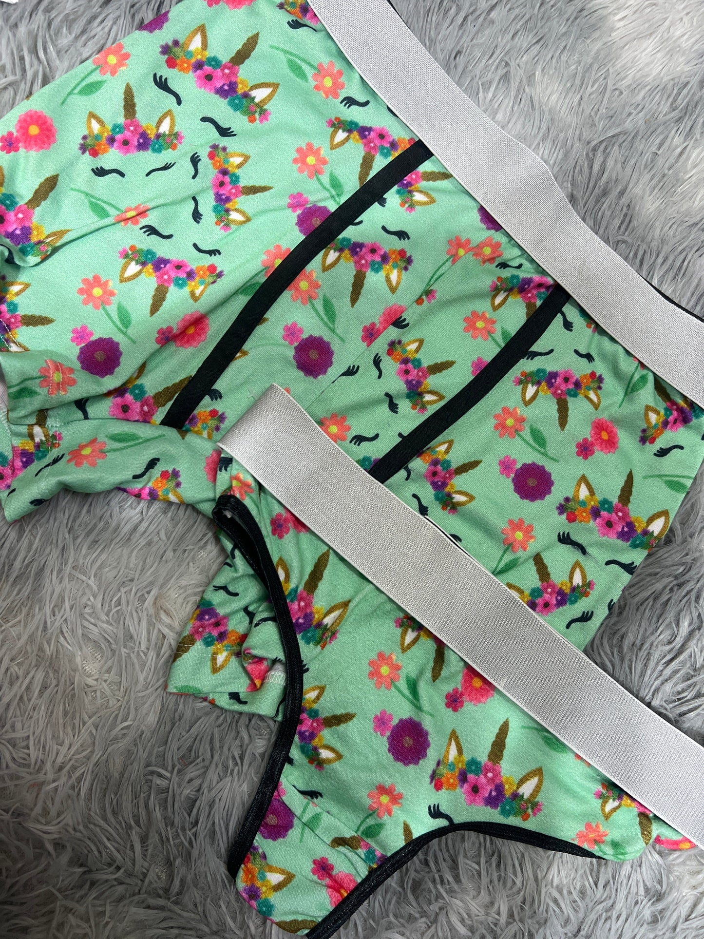 Unicorn Green Boxer With Thong - Fundies