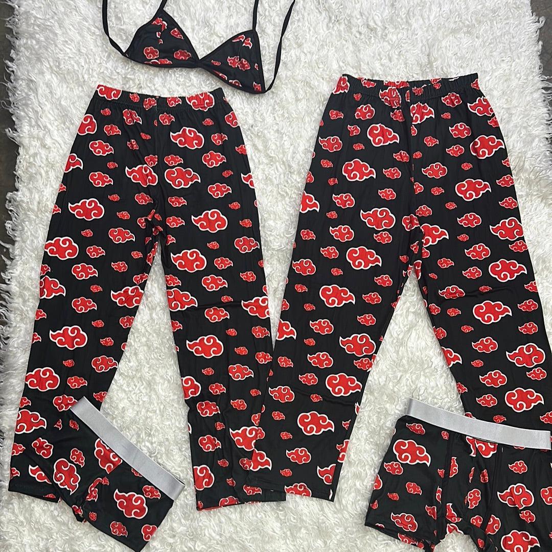 Akatsuki Black Clouds 5 Piece PJ