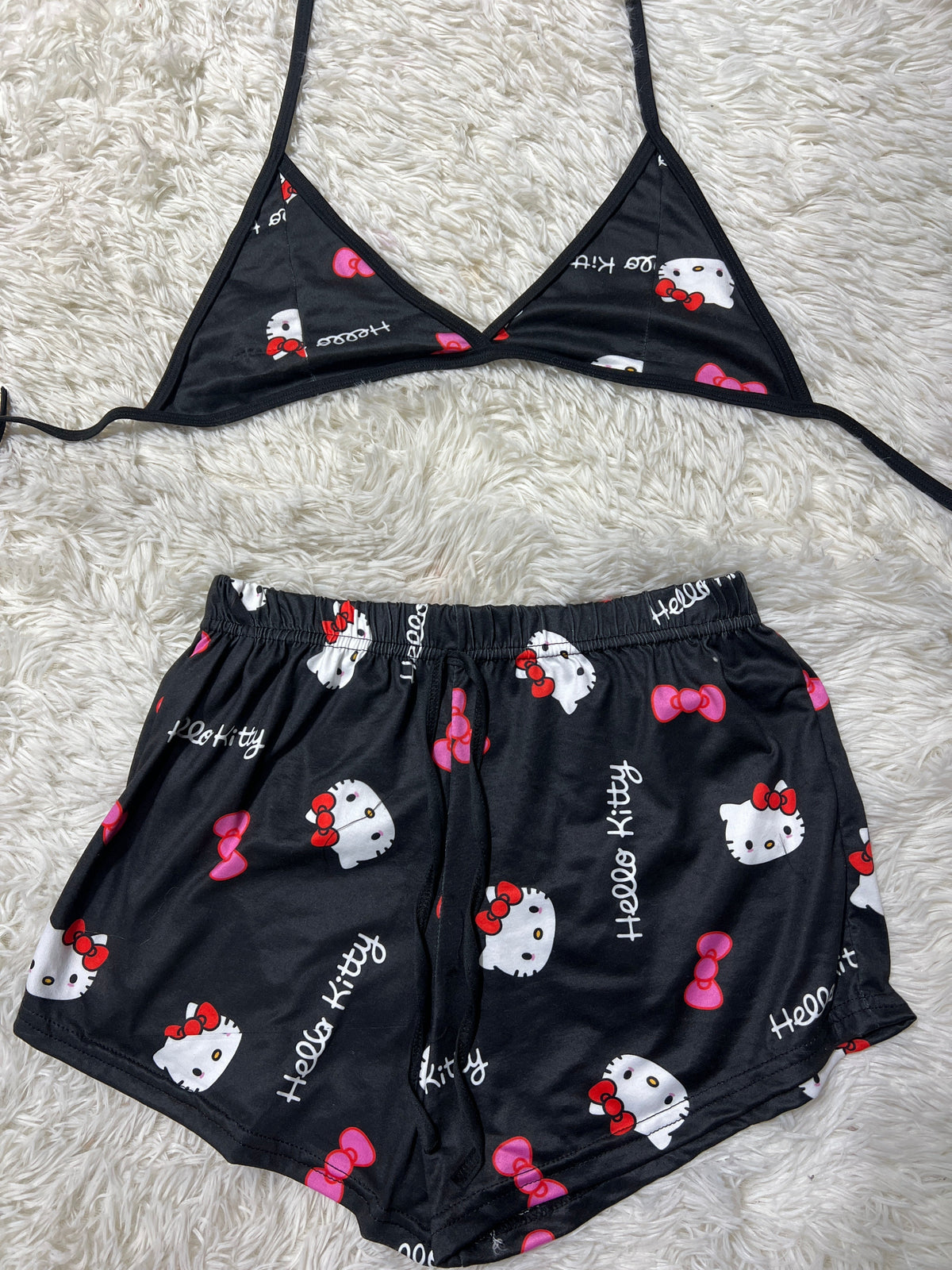 Kitty Top And Short PJs