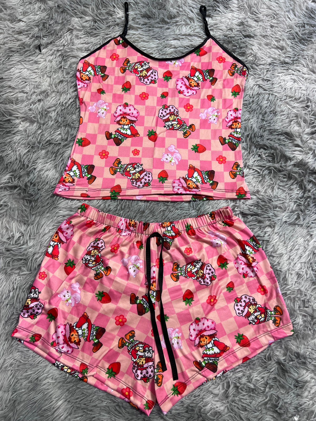 Strawberry Shortcake Plaid Women's Pajama Set