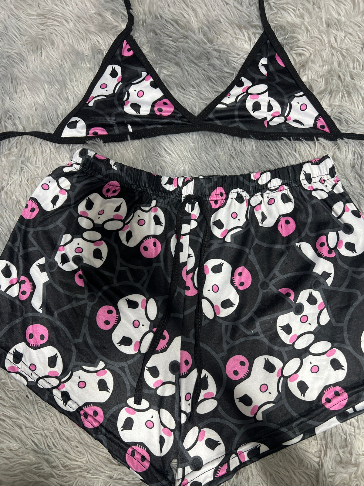 Kuromi Faces Matching Top & Short