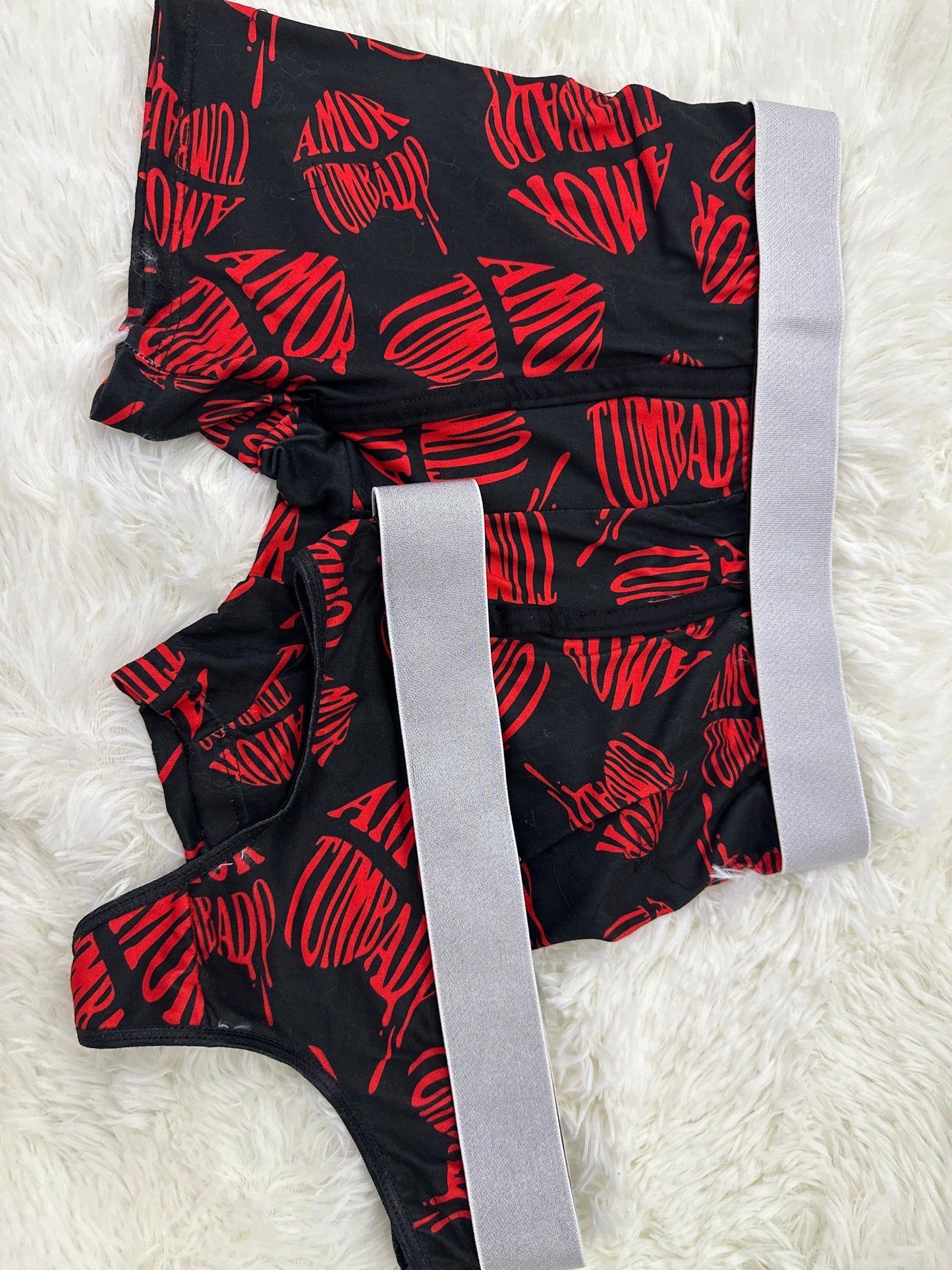 Love Style Black Duo One-size With Thong - Fundies