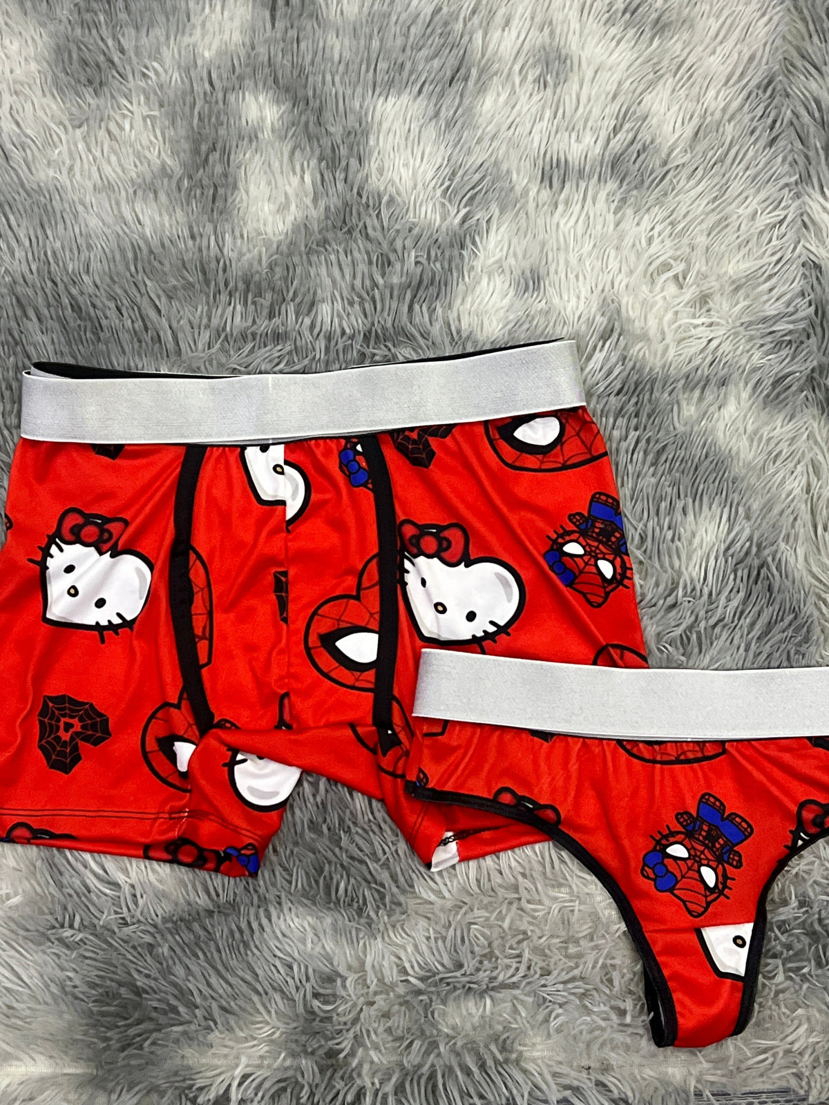 Spider Kitty Red Duo With Thong
