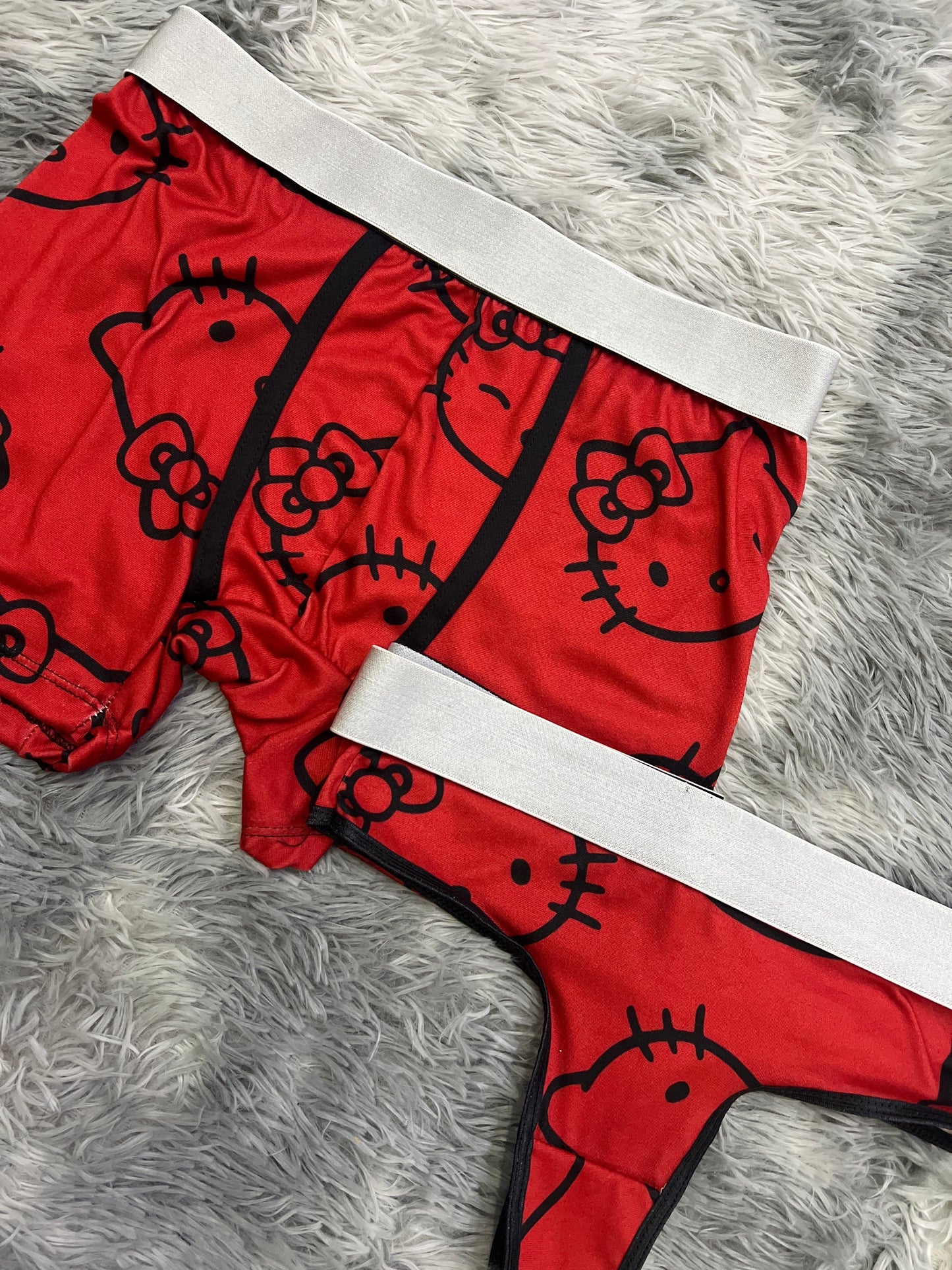 Hello Kitty Red Duo With Thong - Fundies