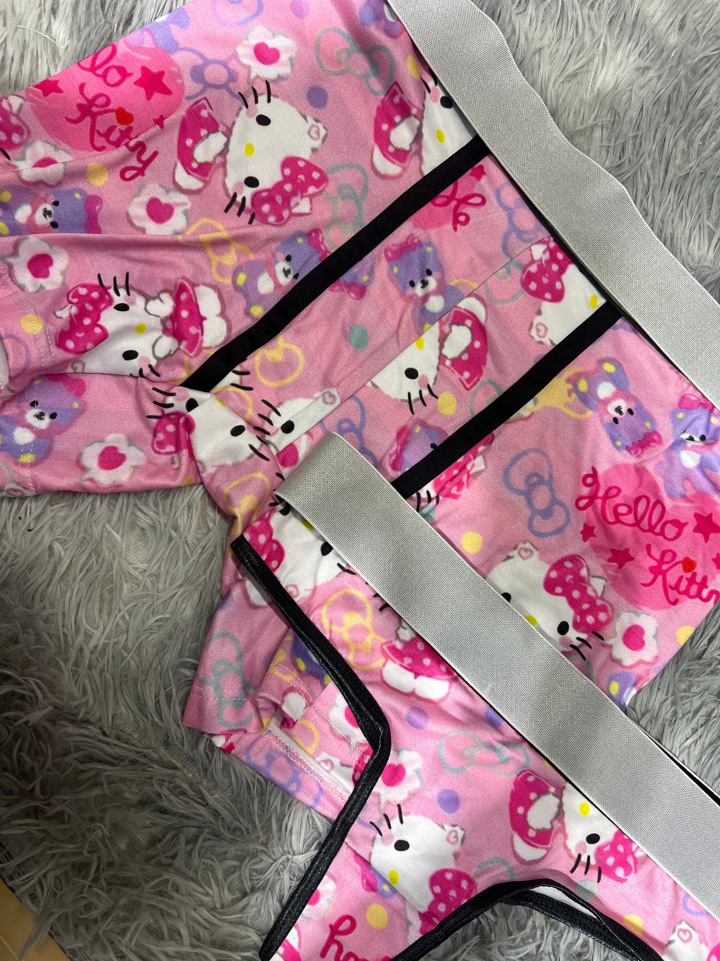 Hello Kitty Pink Boxer One-size With Thong - Fundies