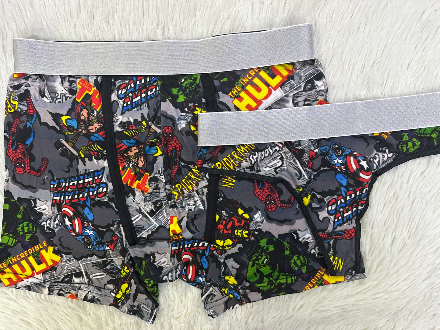 Avengers matching couples underwear XL
