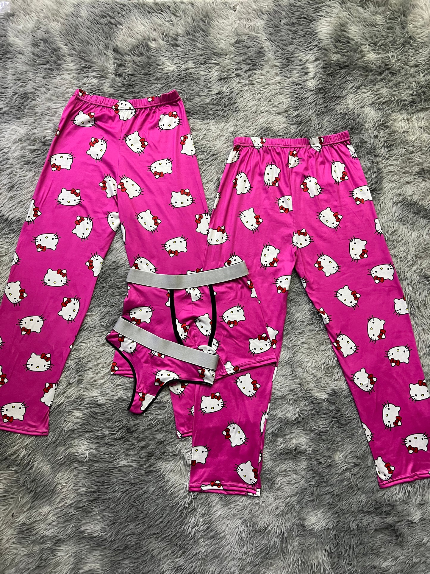 Kitty Pink 5 piece pajama set For Couples Cozy Nights ๐บ๐