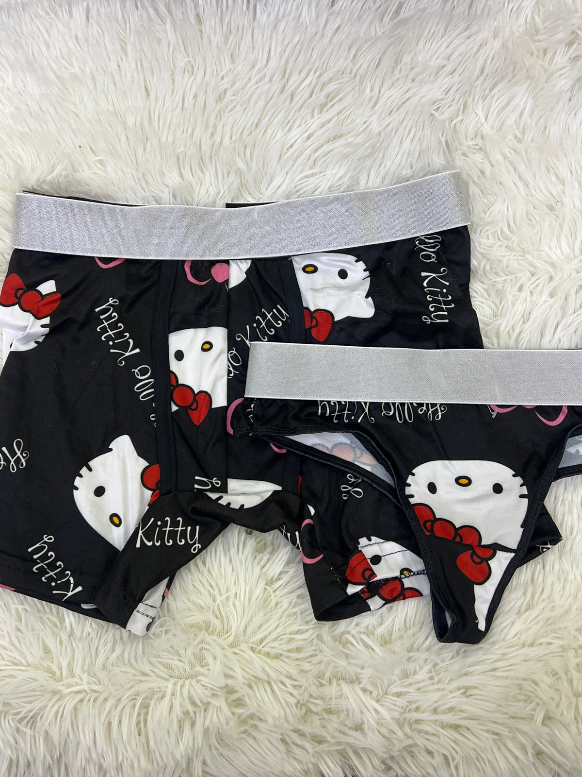 Hello Kitty Black Duo With Thong
