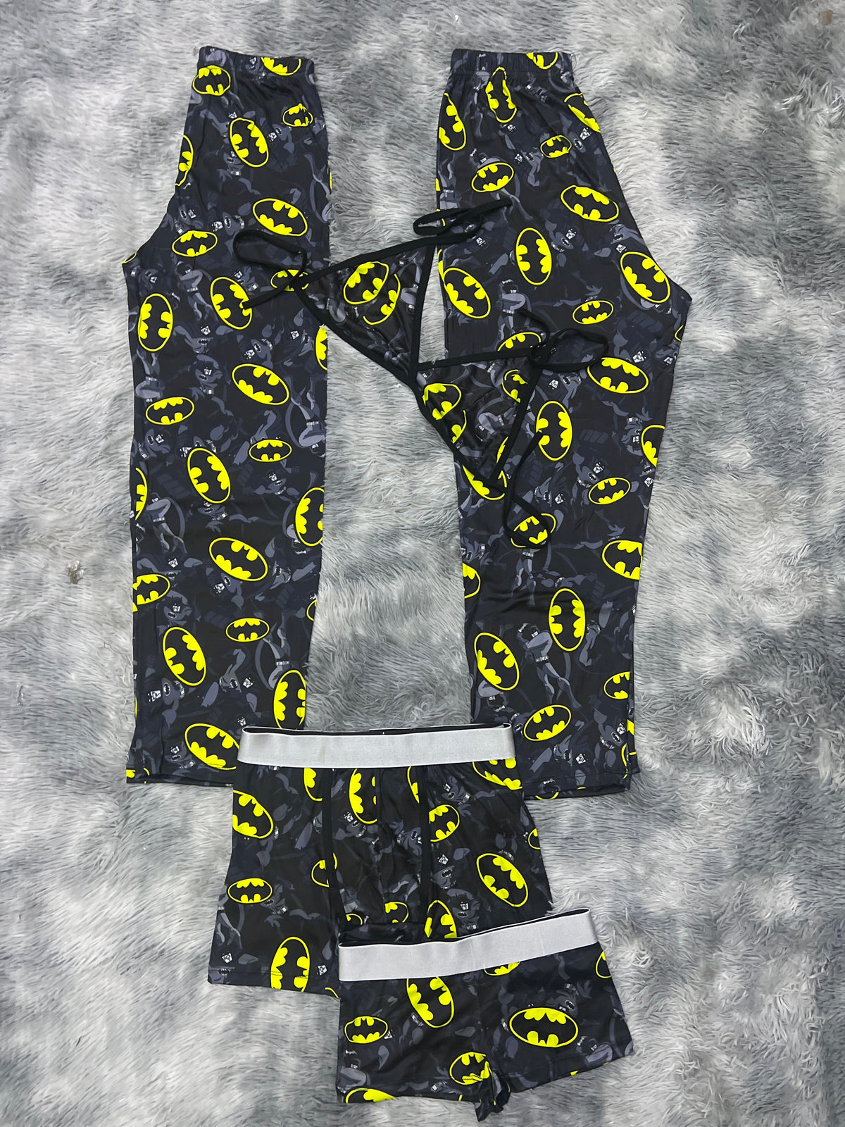 Bat Man Black Comics 5 Piece PJ Set