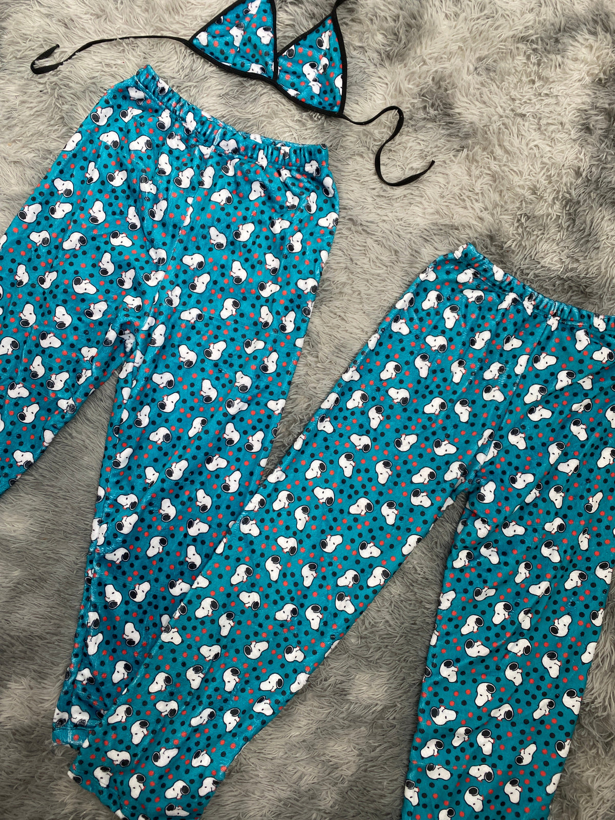 Snoopy Dots Matching Plushie PJs