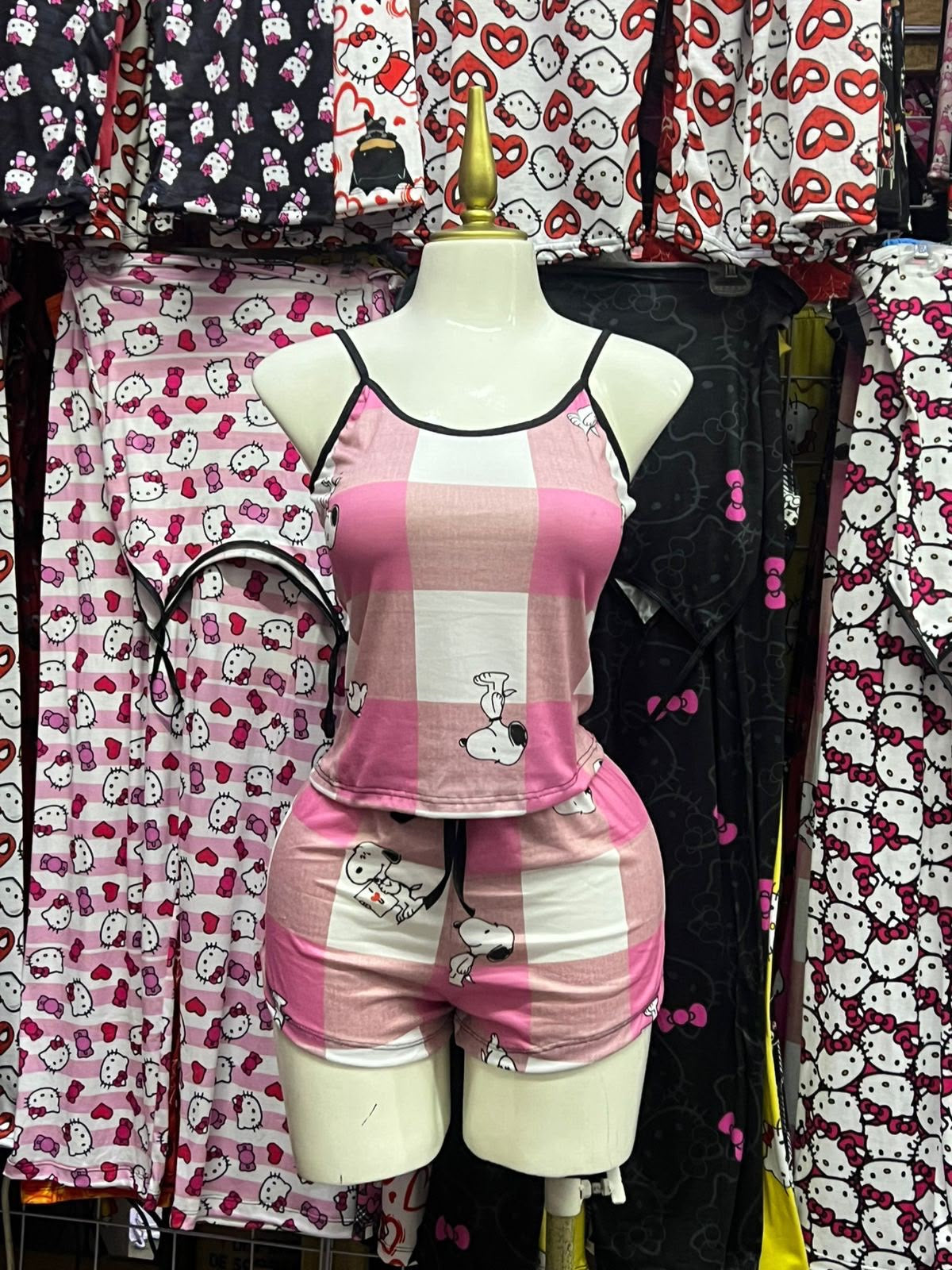 Snoopy Pink Women's Pajama Set