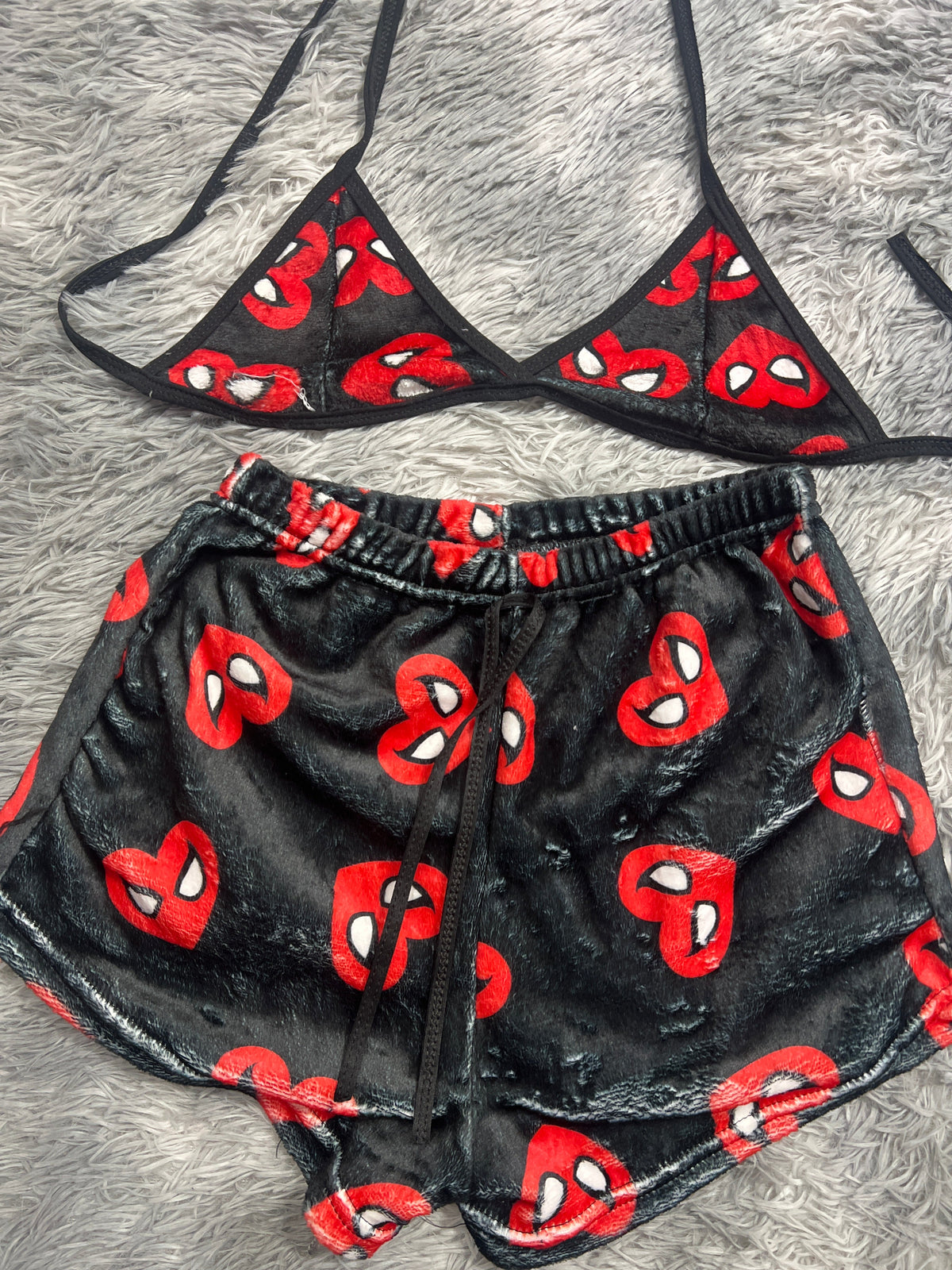 Spidey Hearts Top And Short - Plush