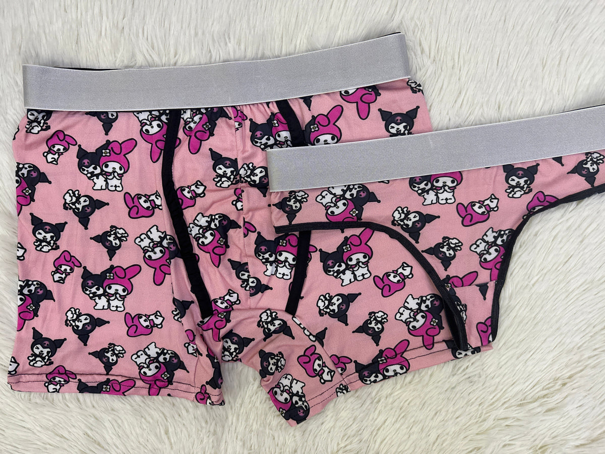 Melody Kuromy Print Pink Duo With Thong