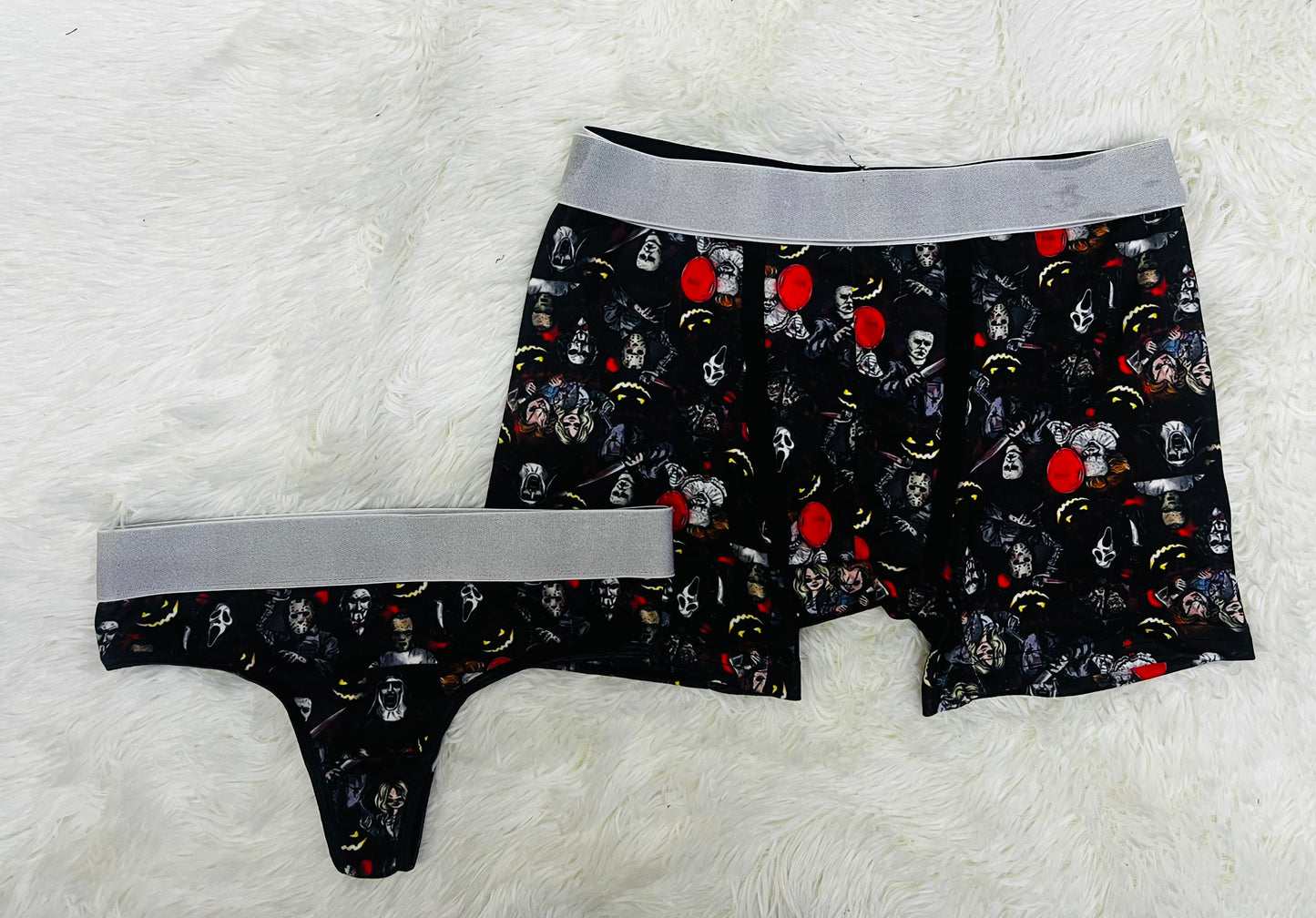 Halloween matching couples underwear Halloween