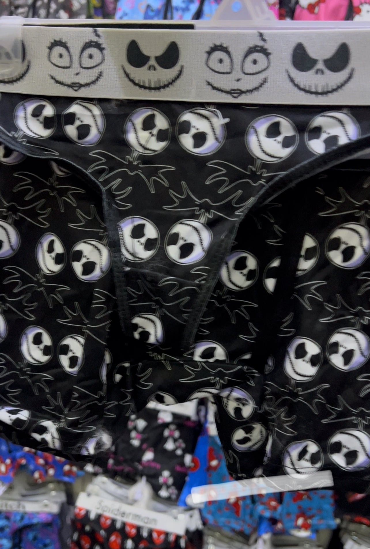 Jack black background Halloween matching underwear