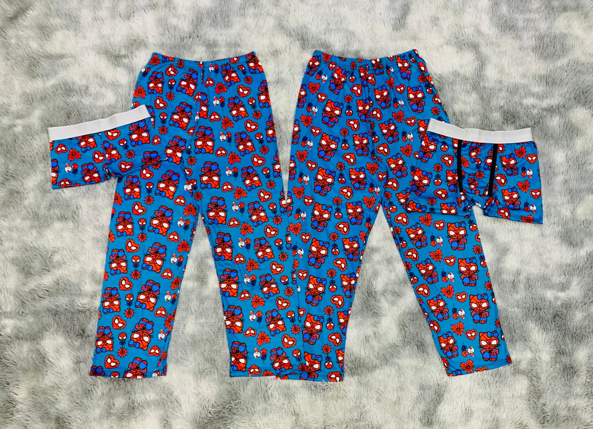 SpiderKitty Blue 5 Piece PJ Set