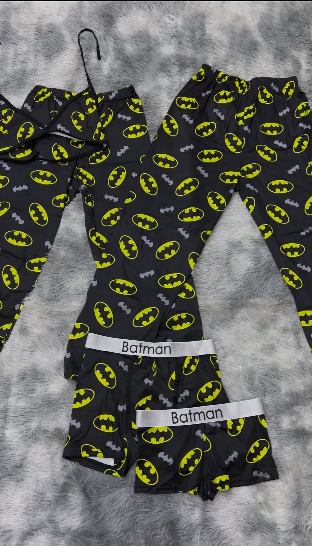 Batman Yellow And Gray 5 Piece PJ