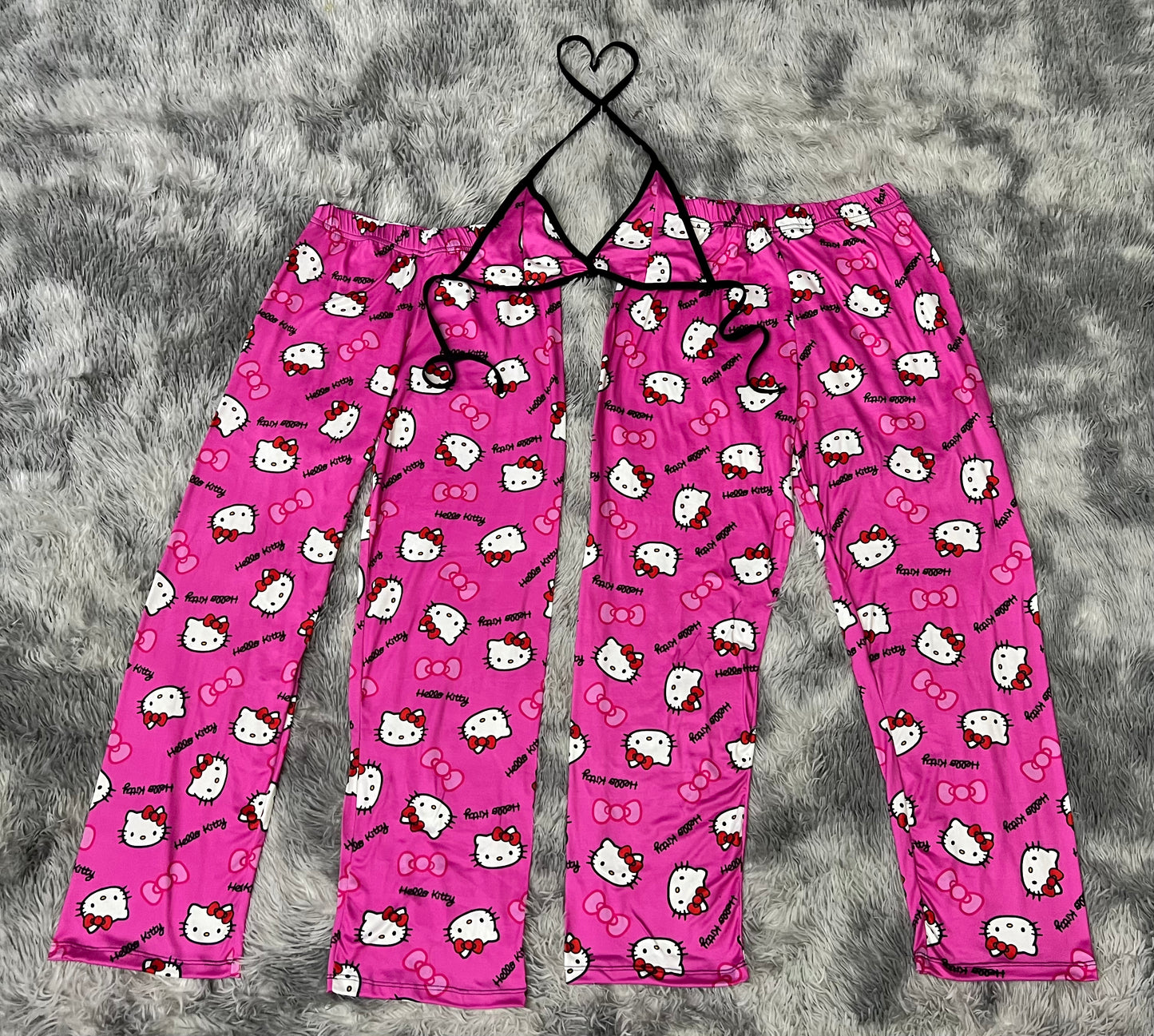 Kitty Pink and Bun pajama duo