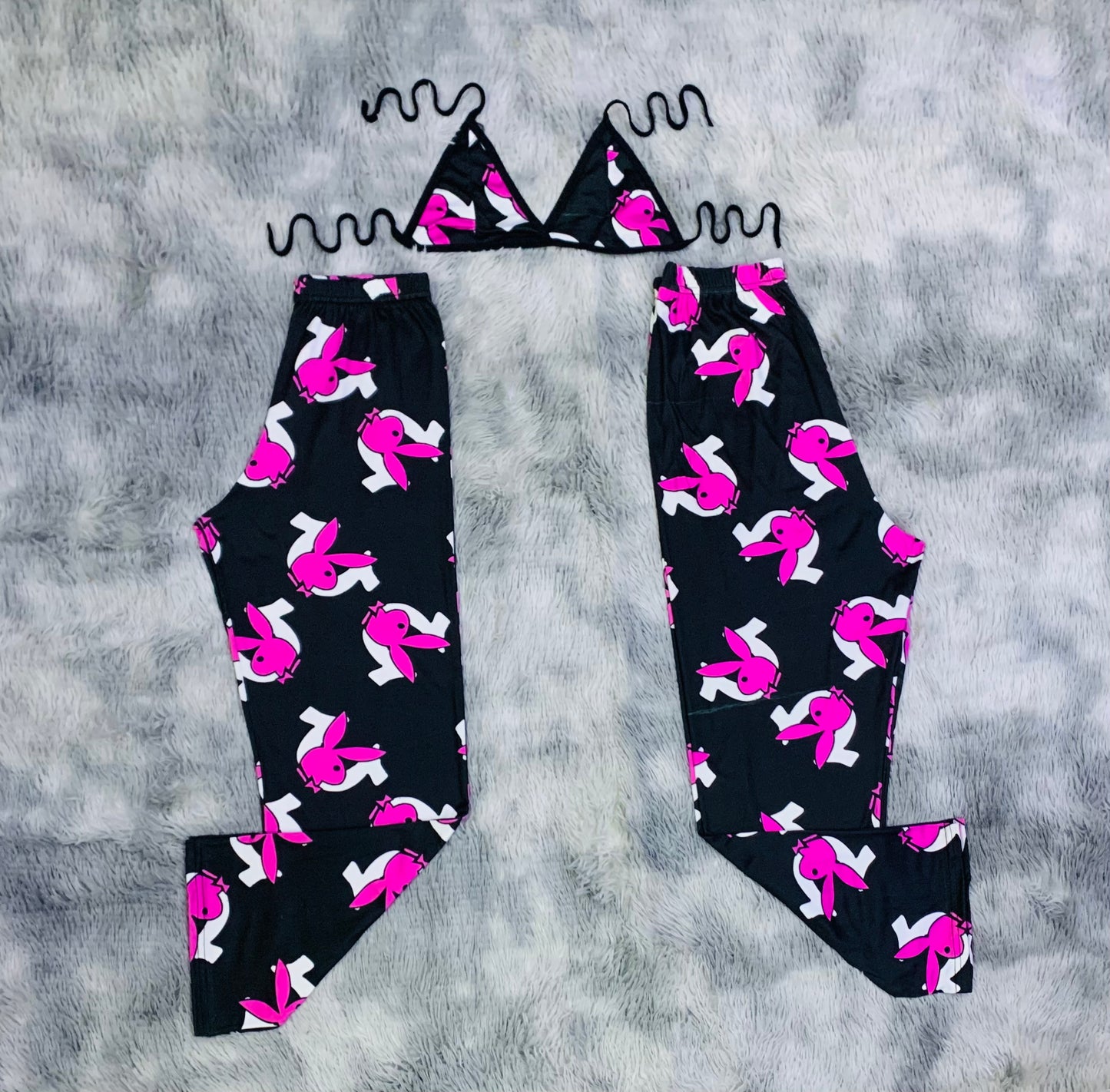 Play Boy Pink Plush Pajamas matching set for Cozy Nights ๐ฉท