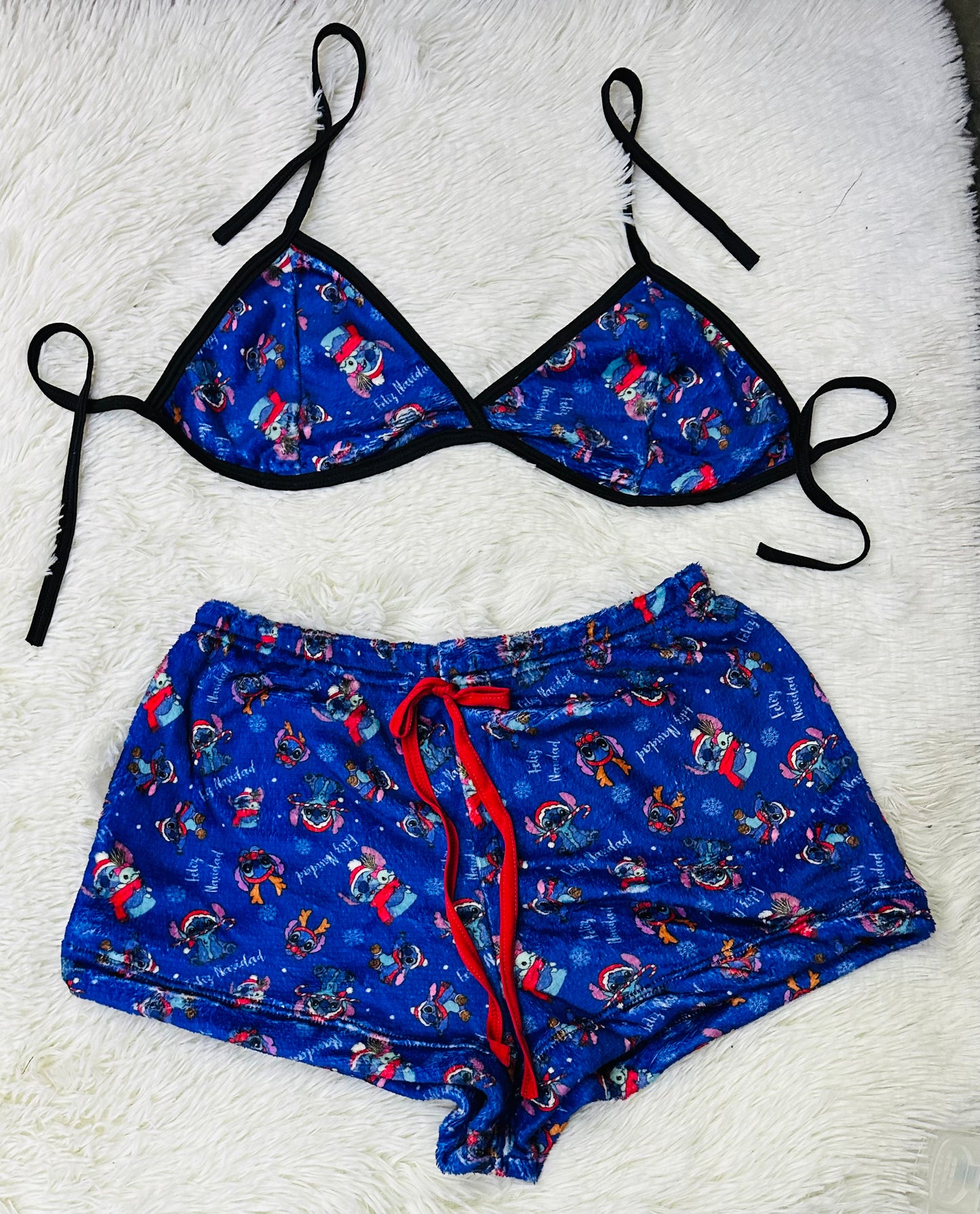 Matching Tie-Front Short Pajama Set For Couples