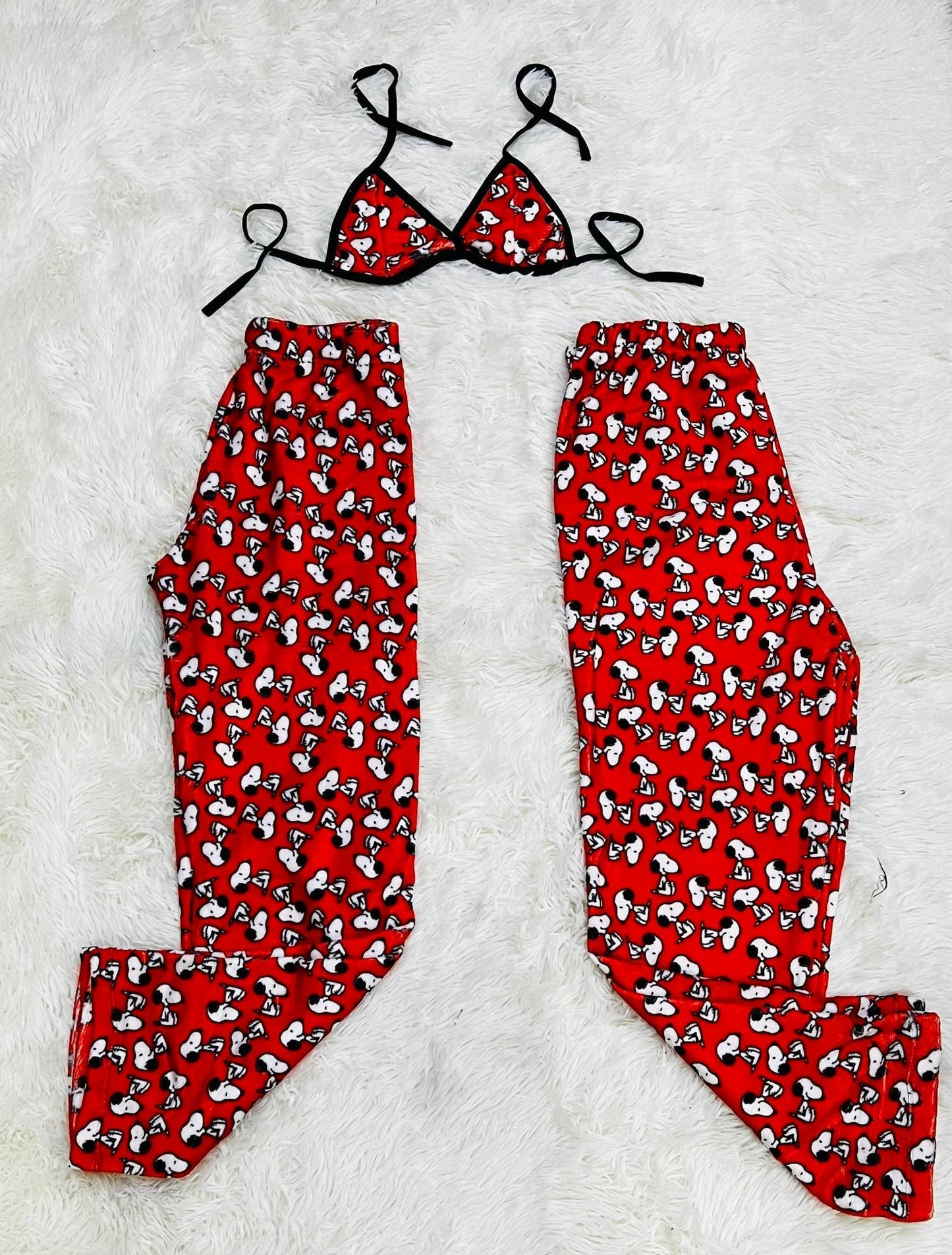Snoopy Red Matching Plushie PJs - Fundies