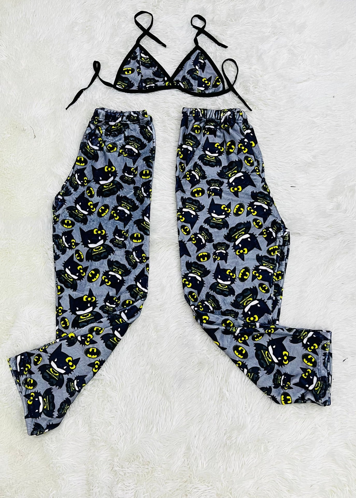Kitty Batman Matching Plushie PJs - Fundies