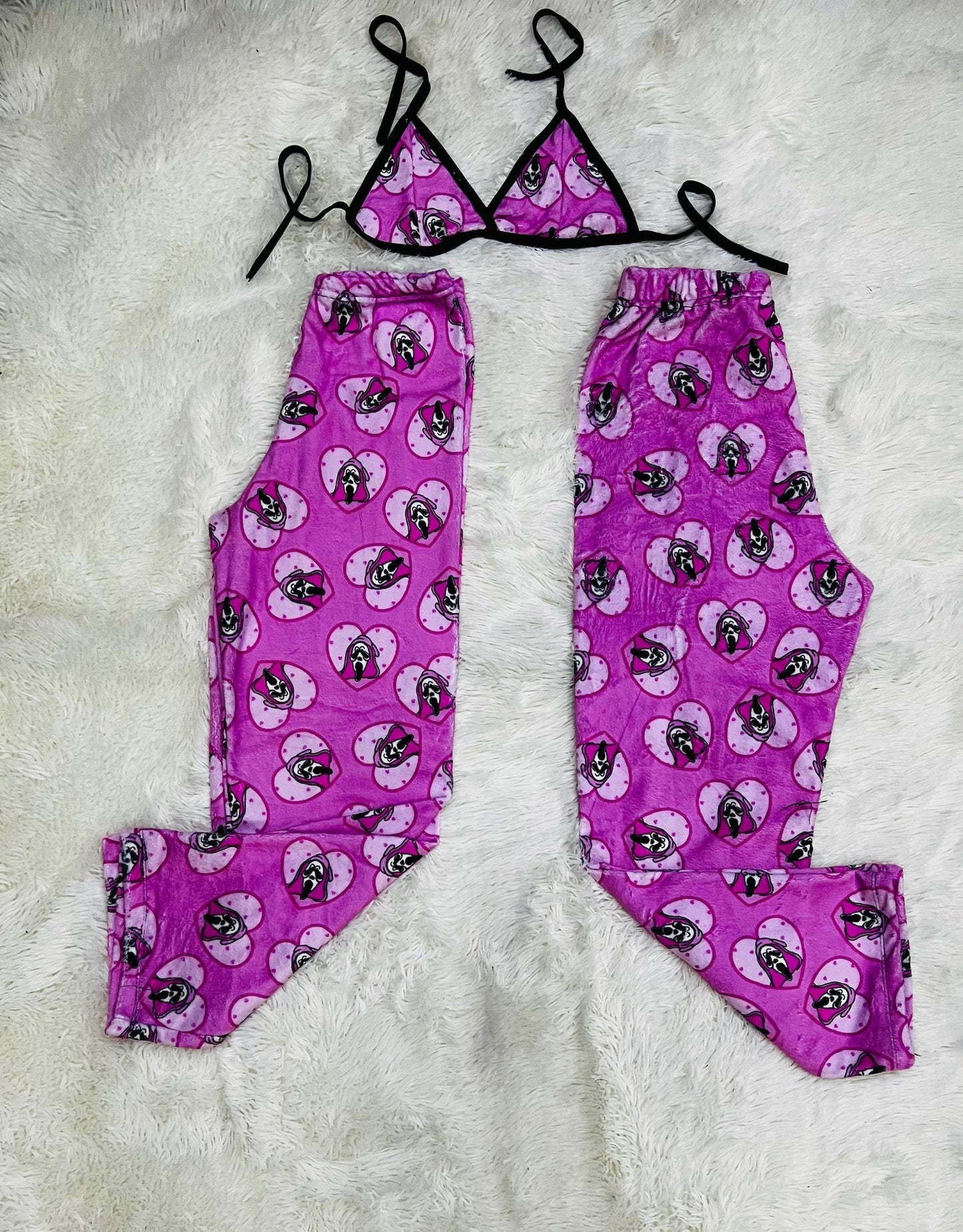 Scream Pink Matching Plushie PJs - Fundies