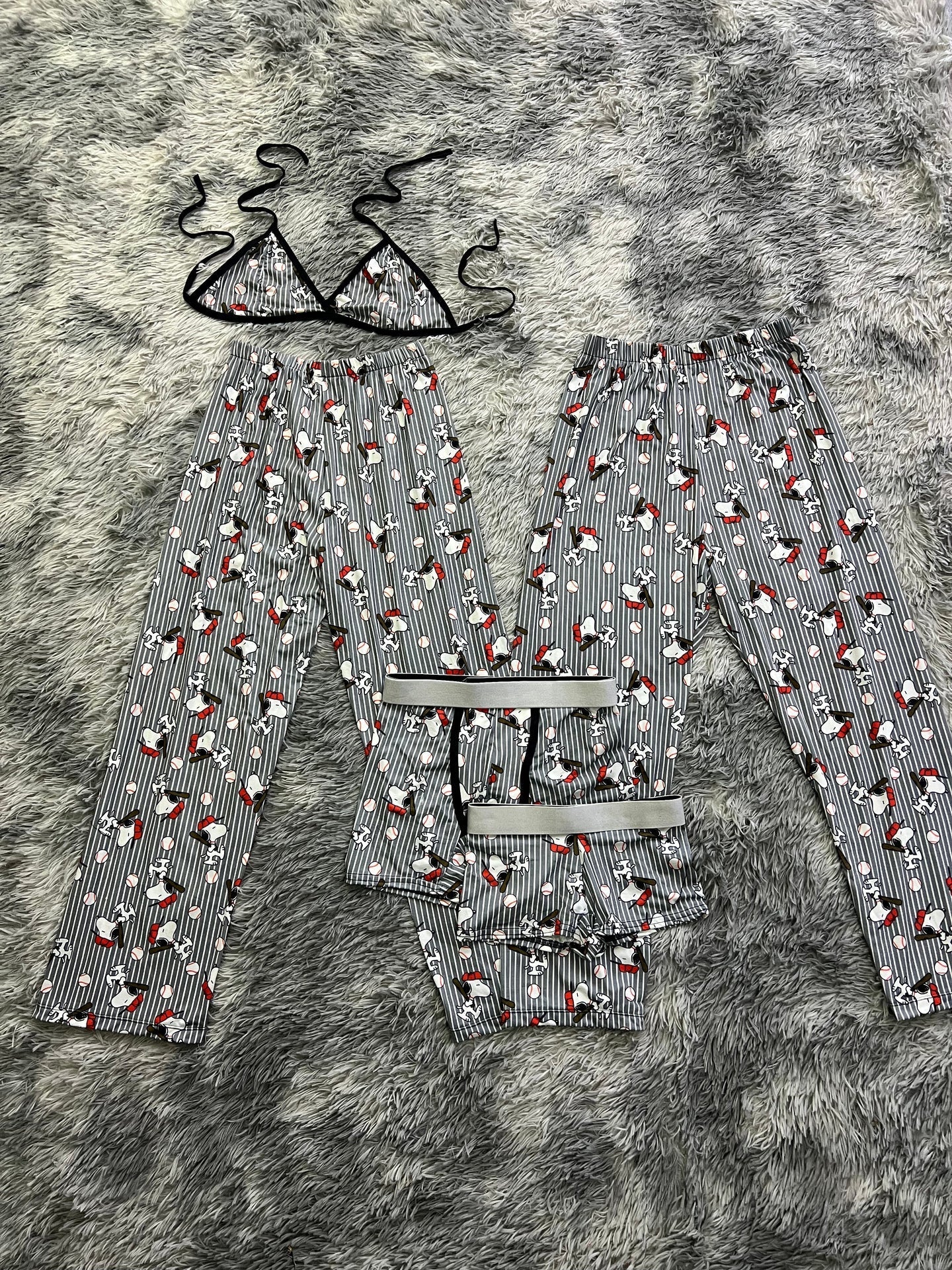 Snoopy Baseball 5 Piece PJ - Fundies