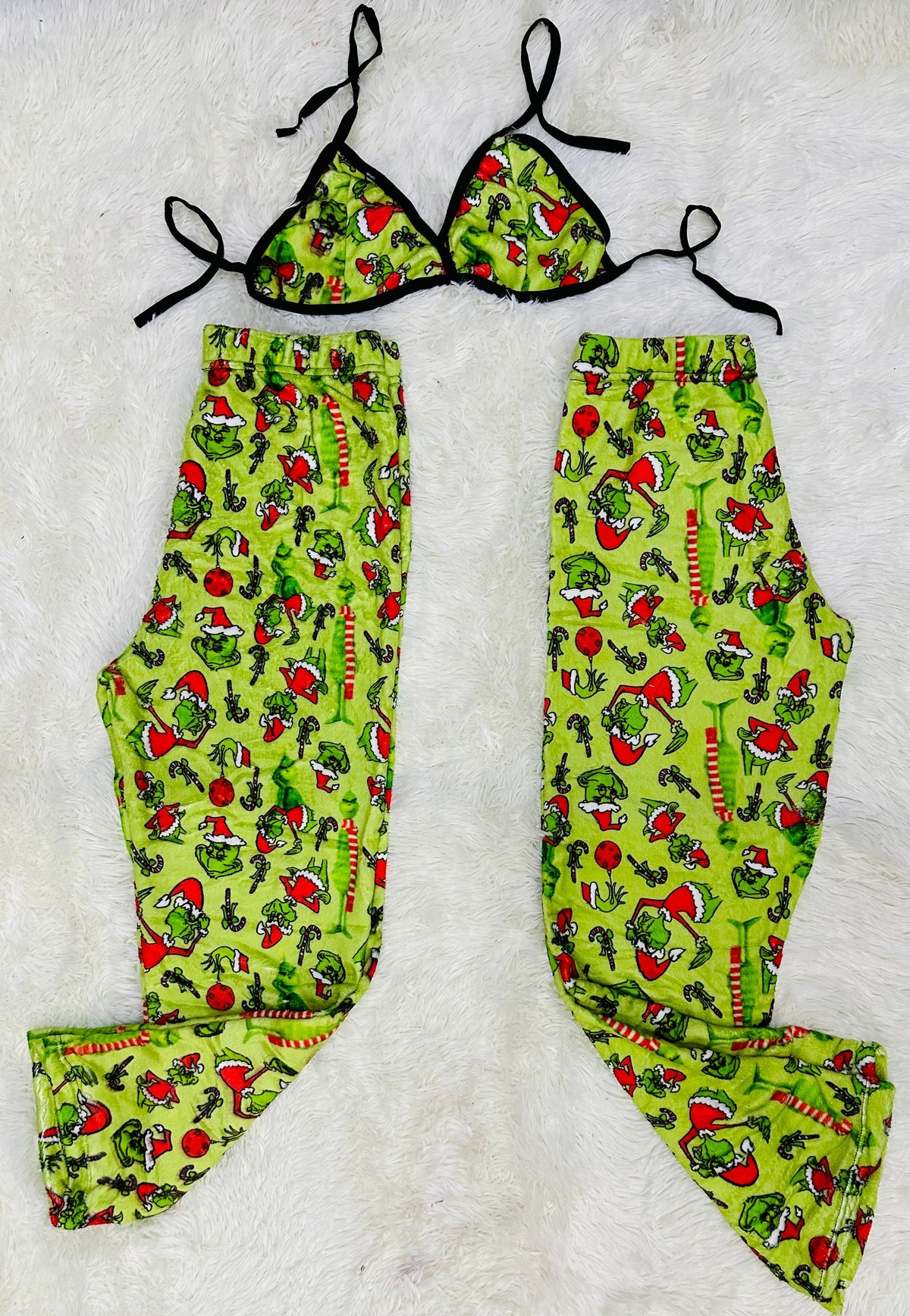 Grinch Green Matching Plushie PJs