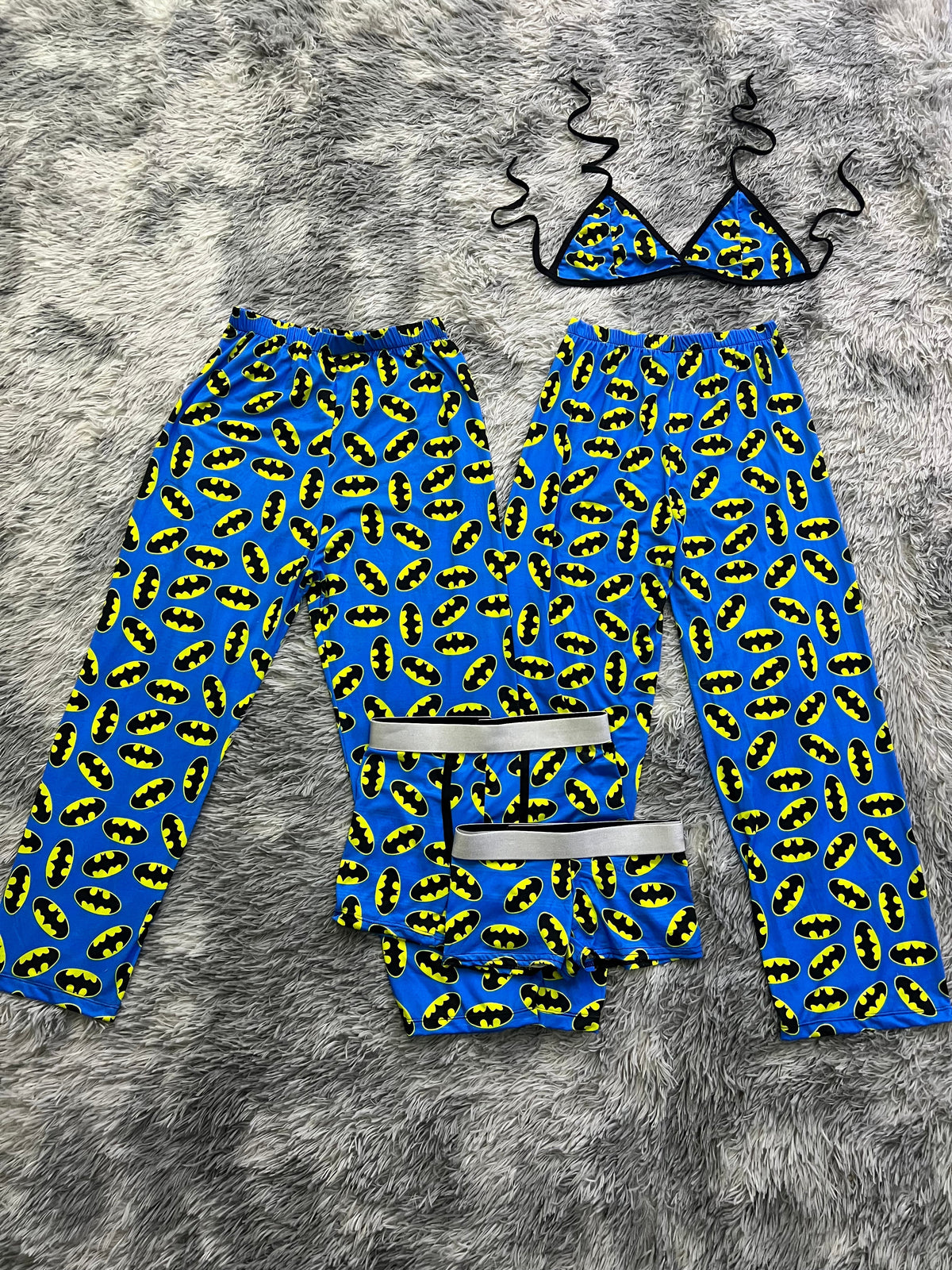 Bat Man Blue 5 Piece PJ Set