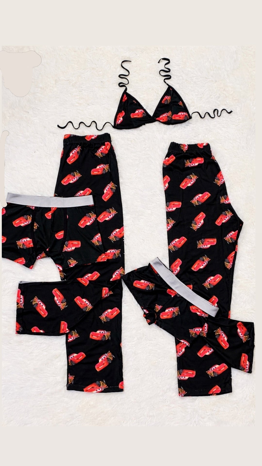 McQueen Black 5 Piece PJ - Fundies
