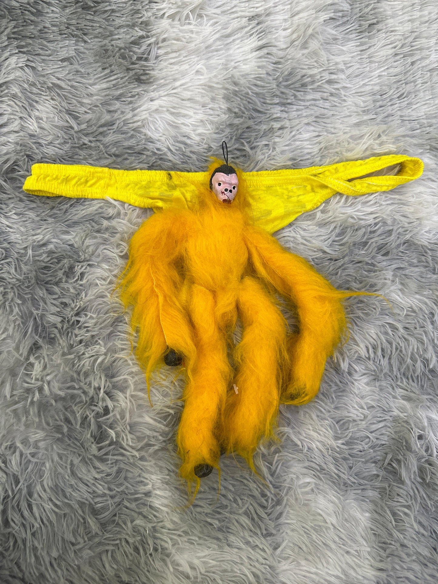 Orange monkey Funny thong