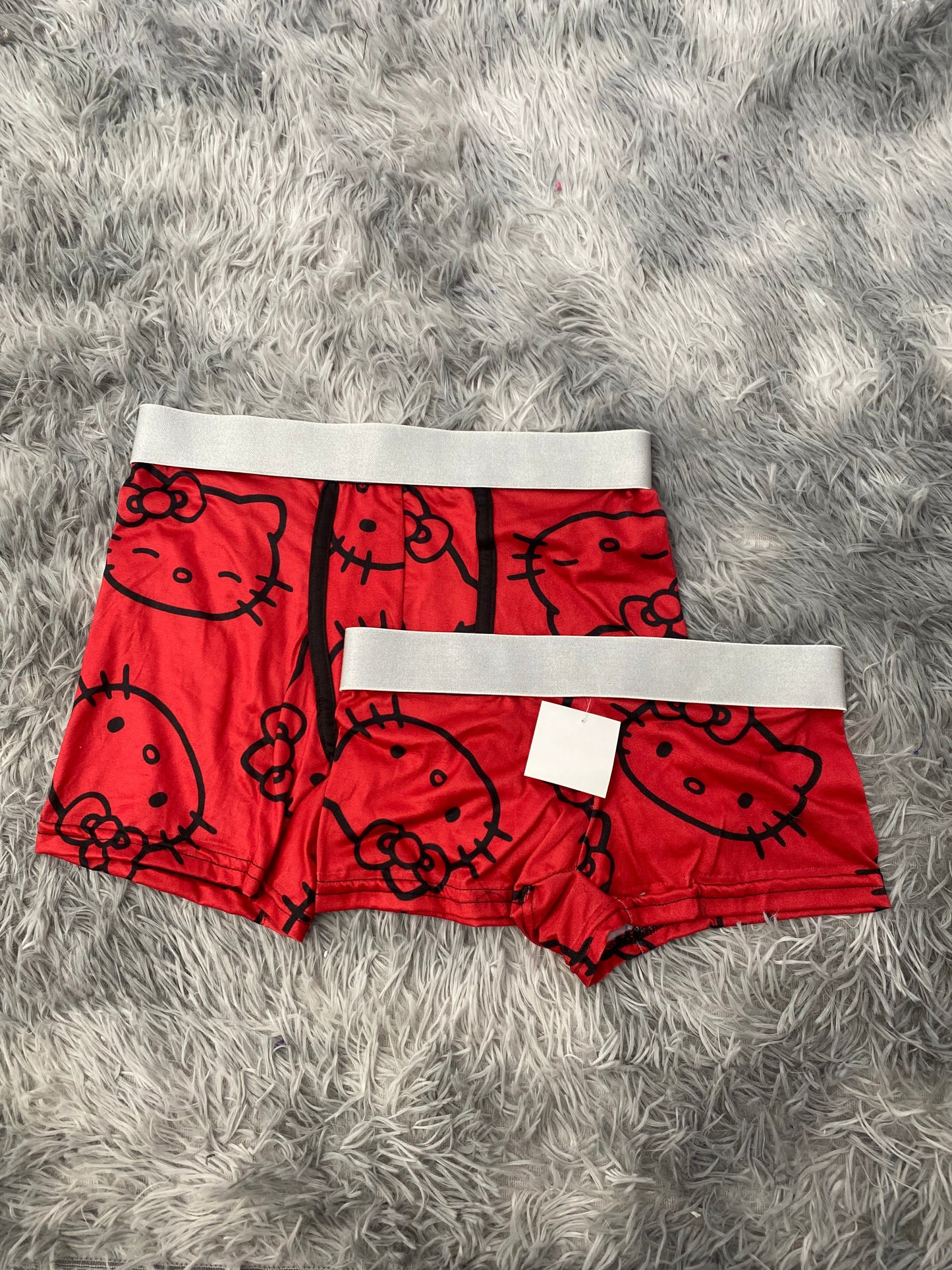 Hello Kitty Red Matching Boxer & Boxer Set for Couples