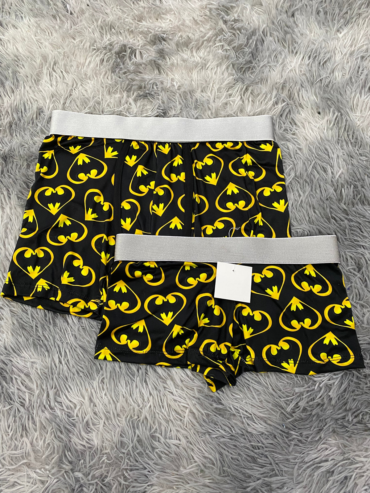 Bat Man Hearts Matching Boxers