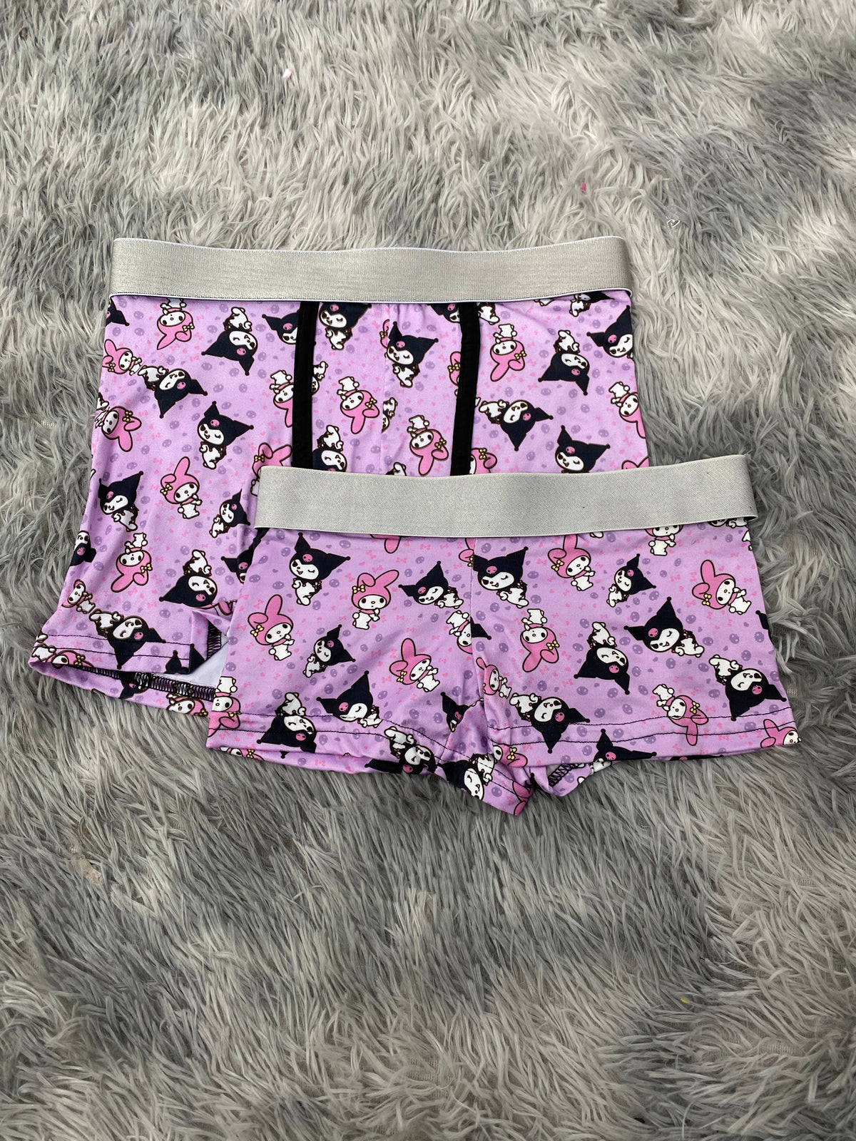 Kuromi & My Melody Purple Matching Boxer & Boxer Set for Couples