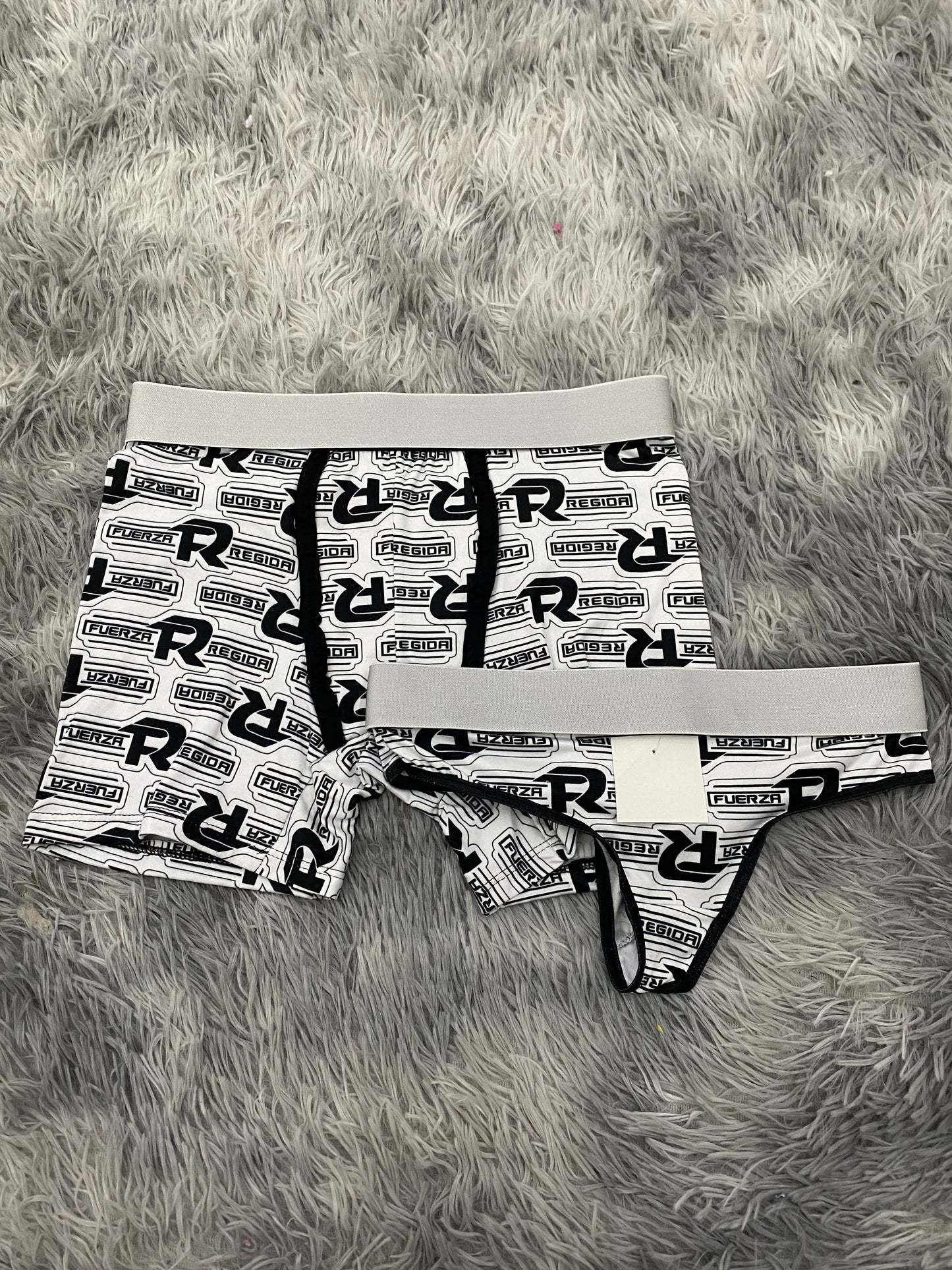 Fuerza Regida Matching Boxer & Thong Set for Couples