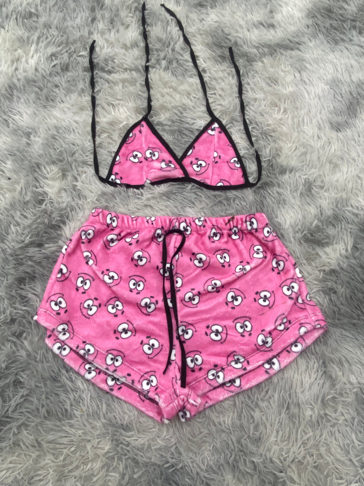 Patrick Face Plush Top & Shorts Set