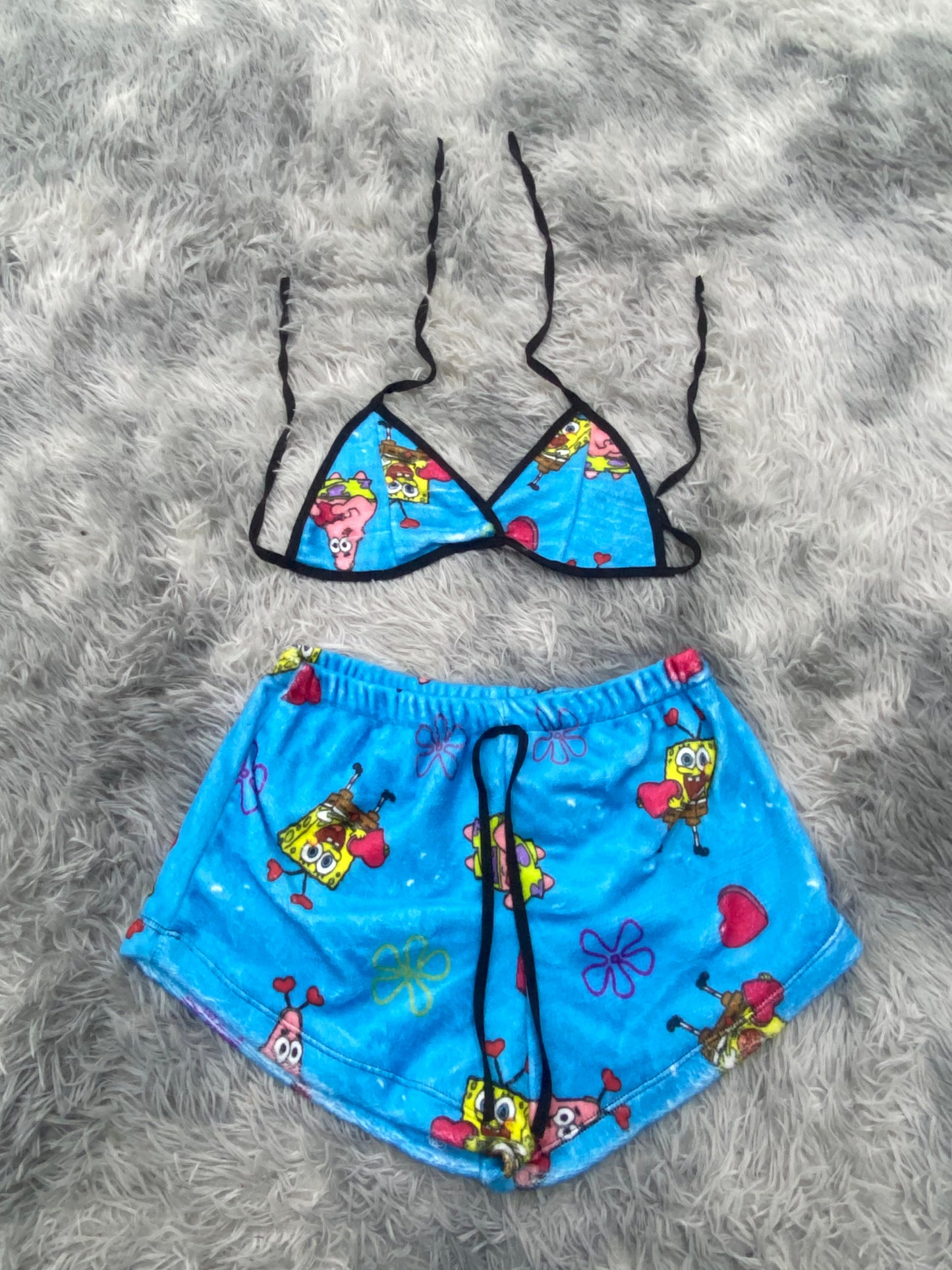 SpongeBob & Patrick Heart Plush Top & Shorts Set