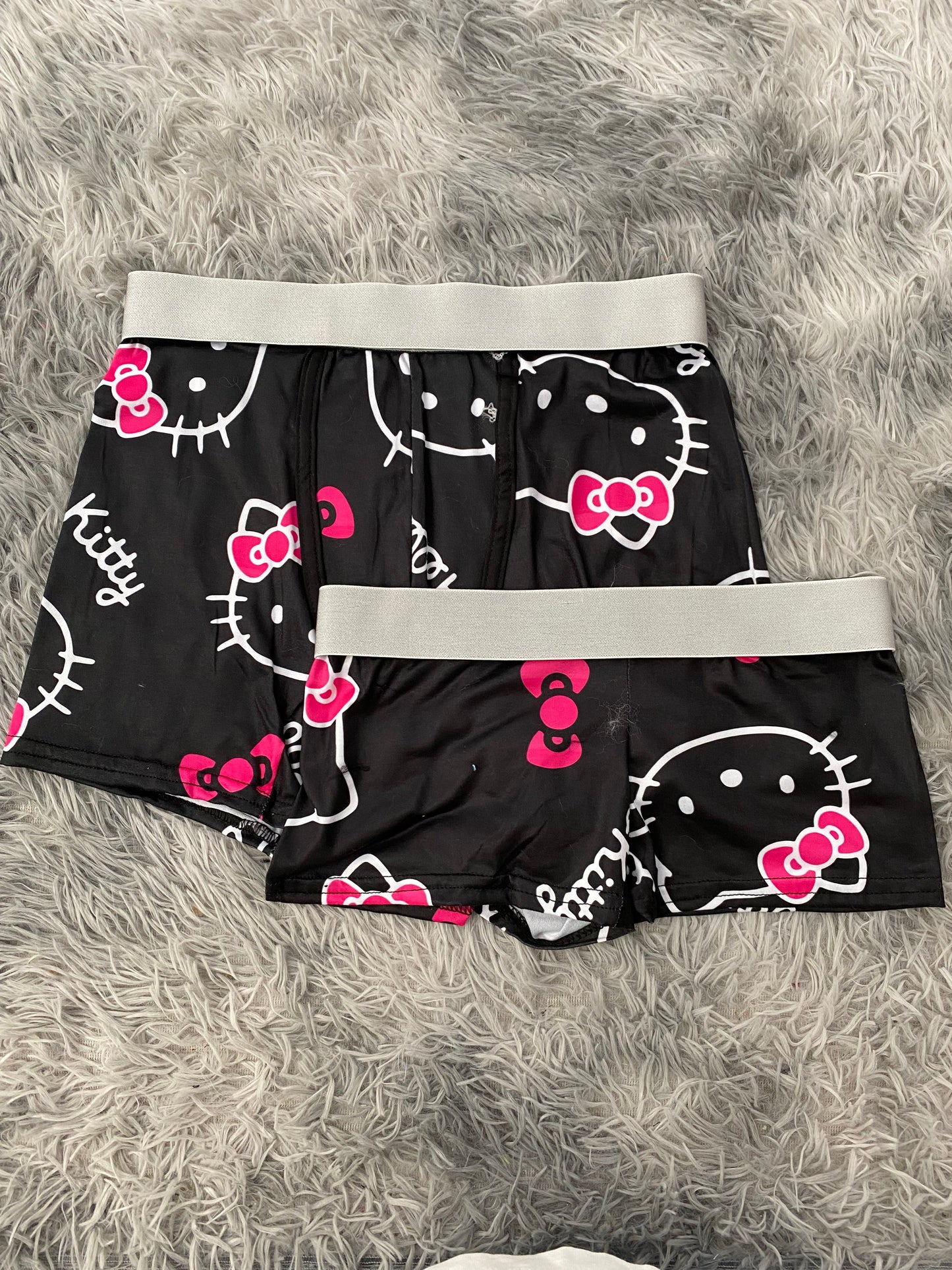 Hello Kitty White Letters Matching Boxer & Boxer Set for Couples