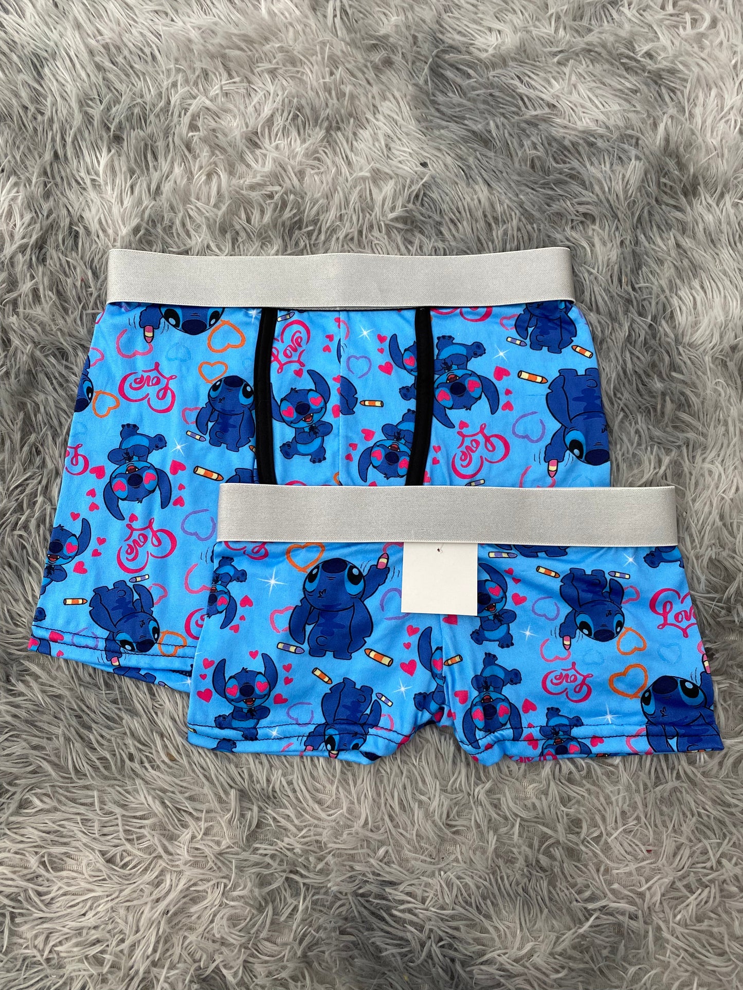 Stitch & Crayons Matching Boxer & Boxer Set for Couples