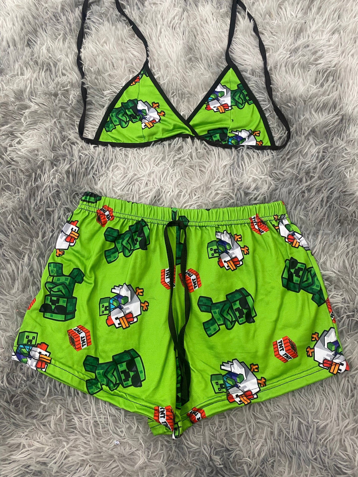 Minecraft Chicken Top & Shorts Set