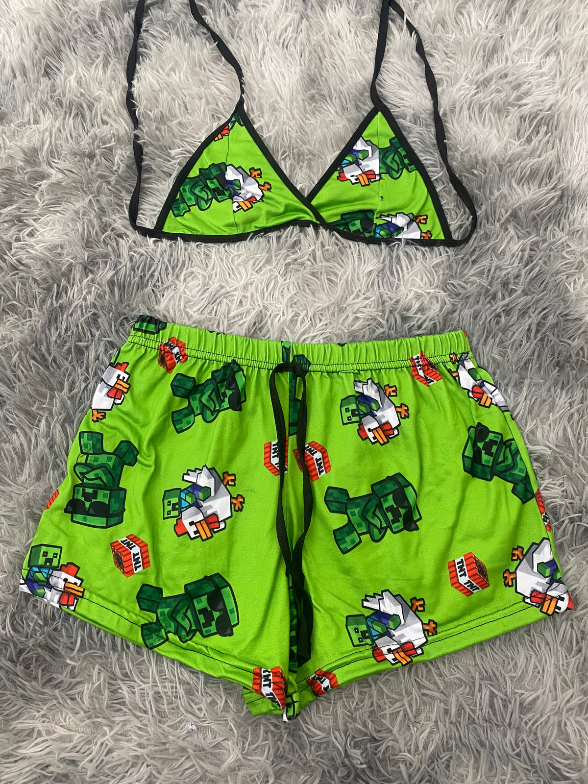 Creeper Chicken Matching Top & Short