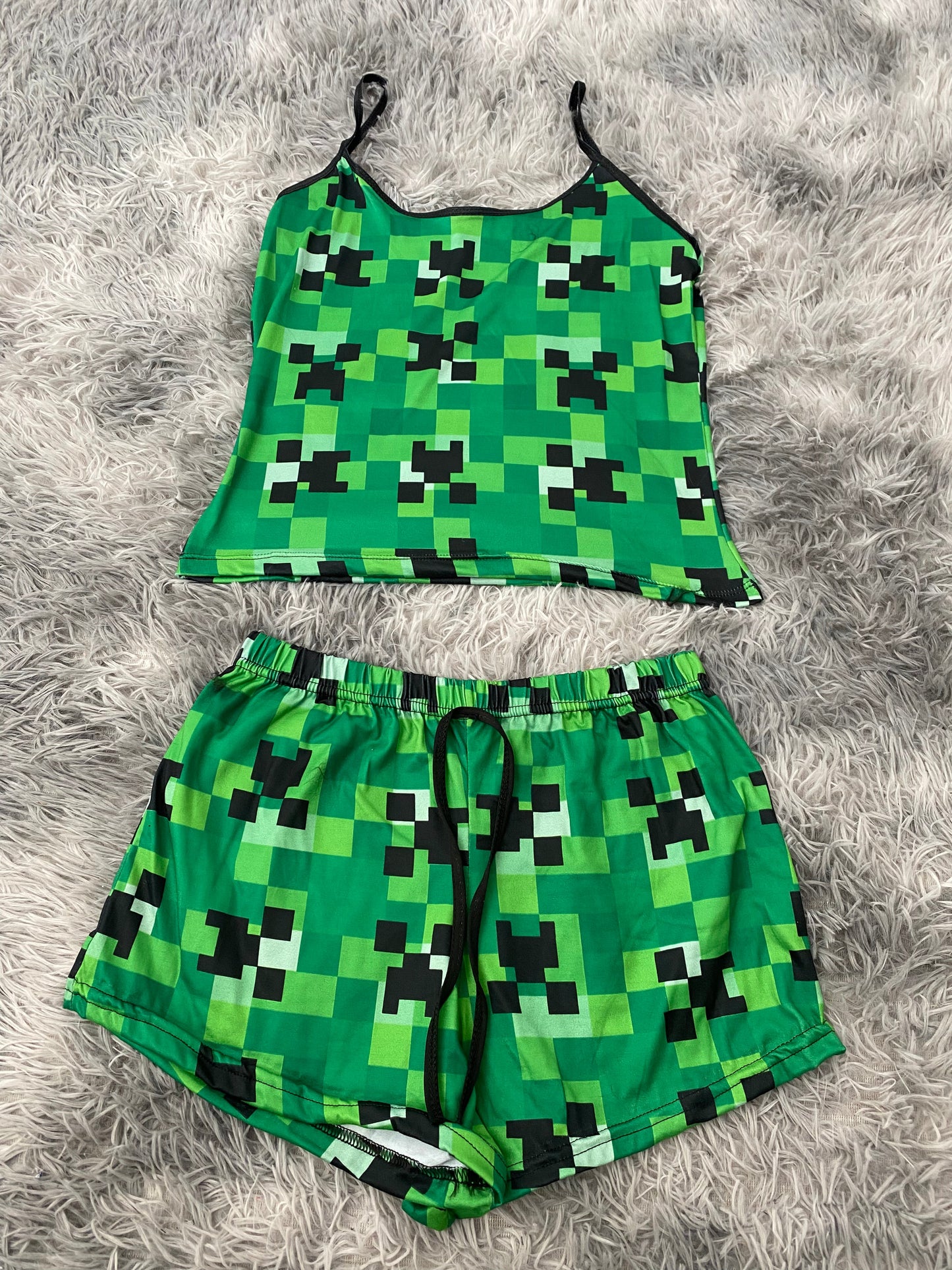 Creeper Pajama Top & Shorts Set