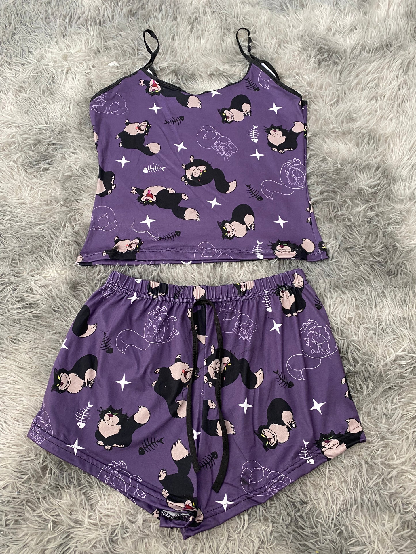 Lucifer Pajama Top & Shorts Set