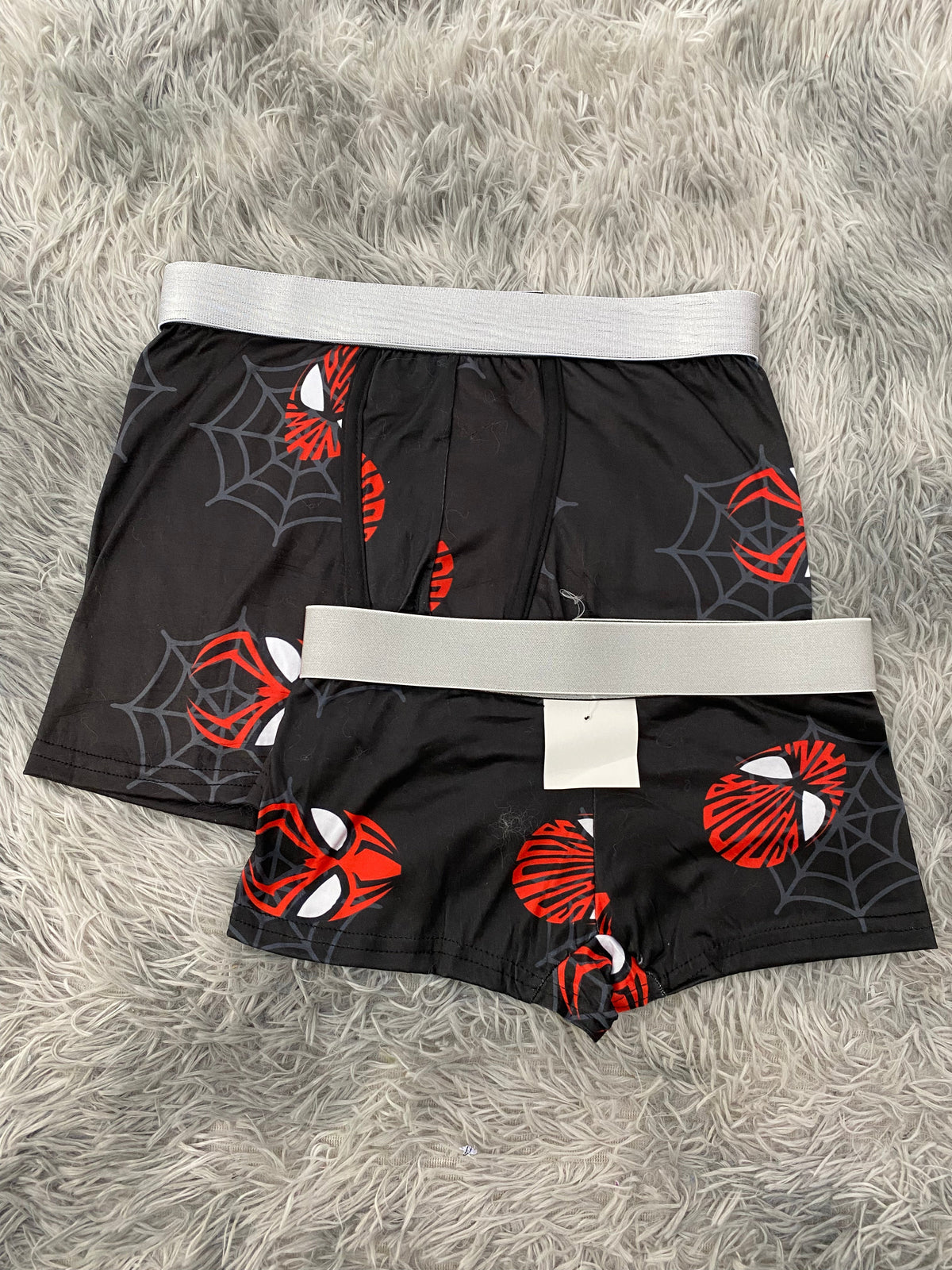Spider Man Face & Letters Matching Boxers