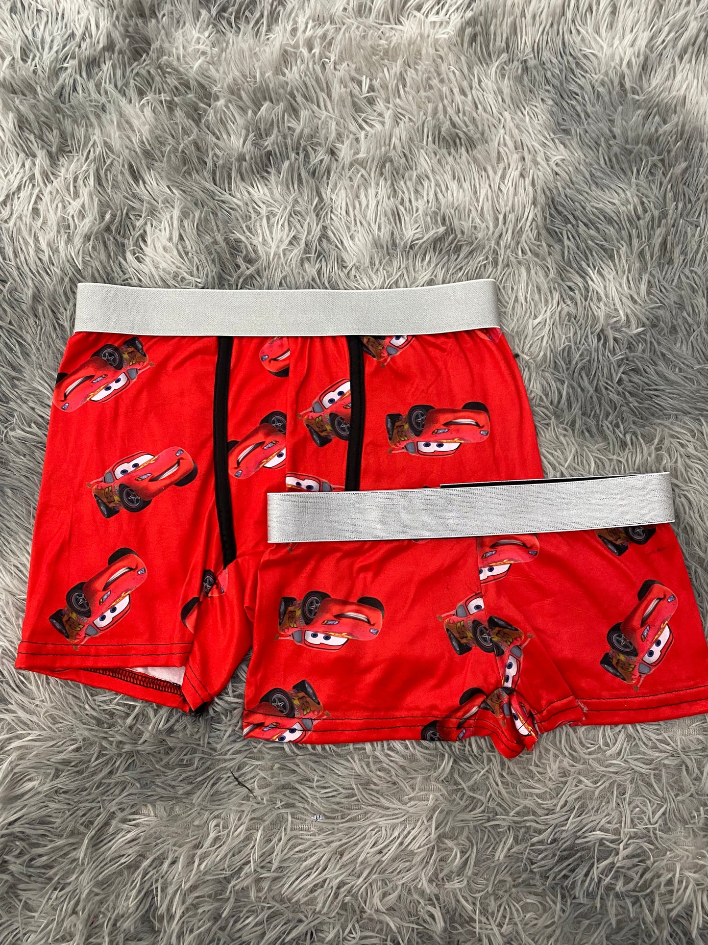 Mcqueen Red Matching Boxers