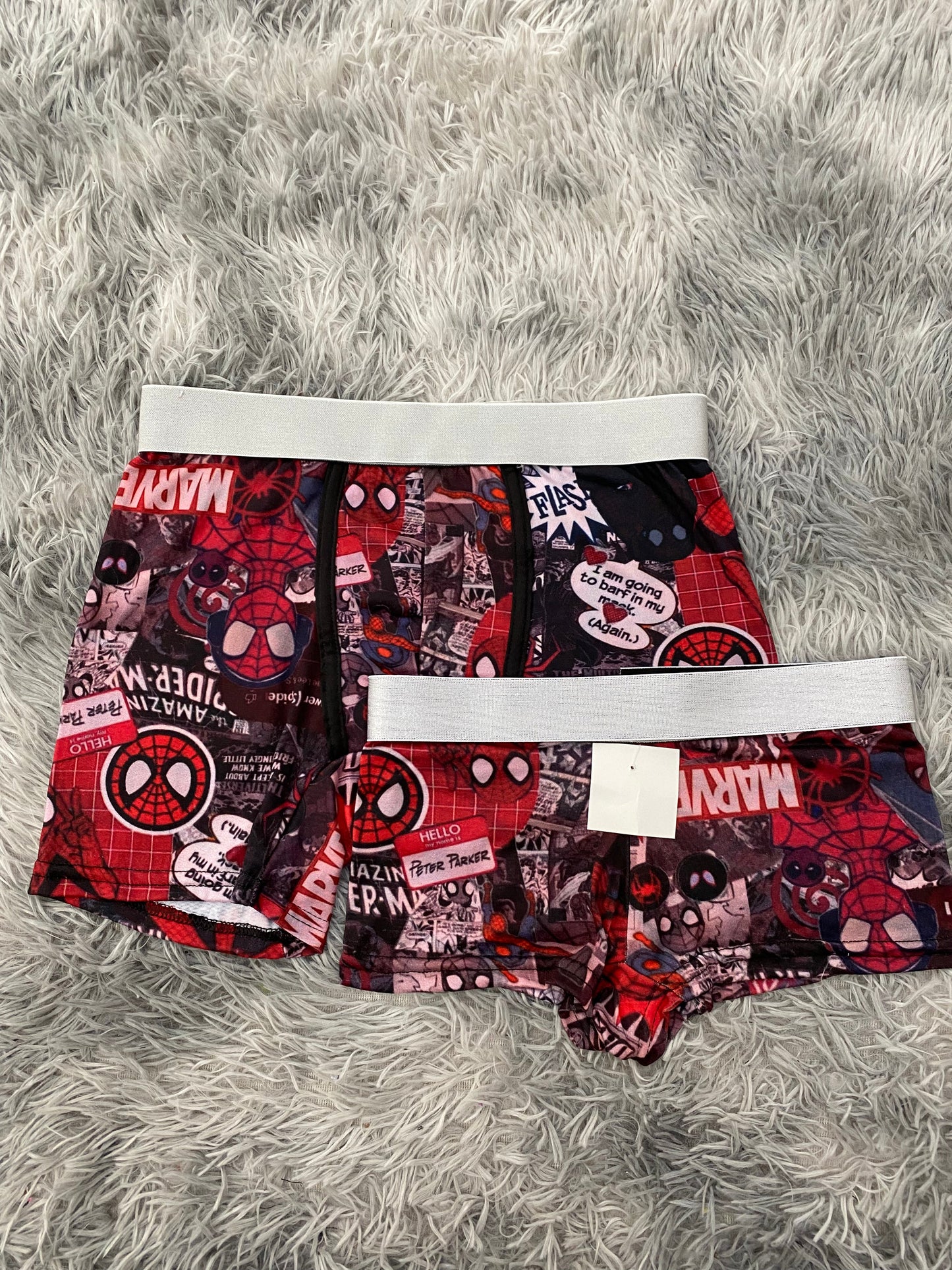 Spider Man Marvel Comic Matching Boxers