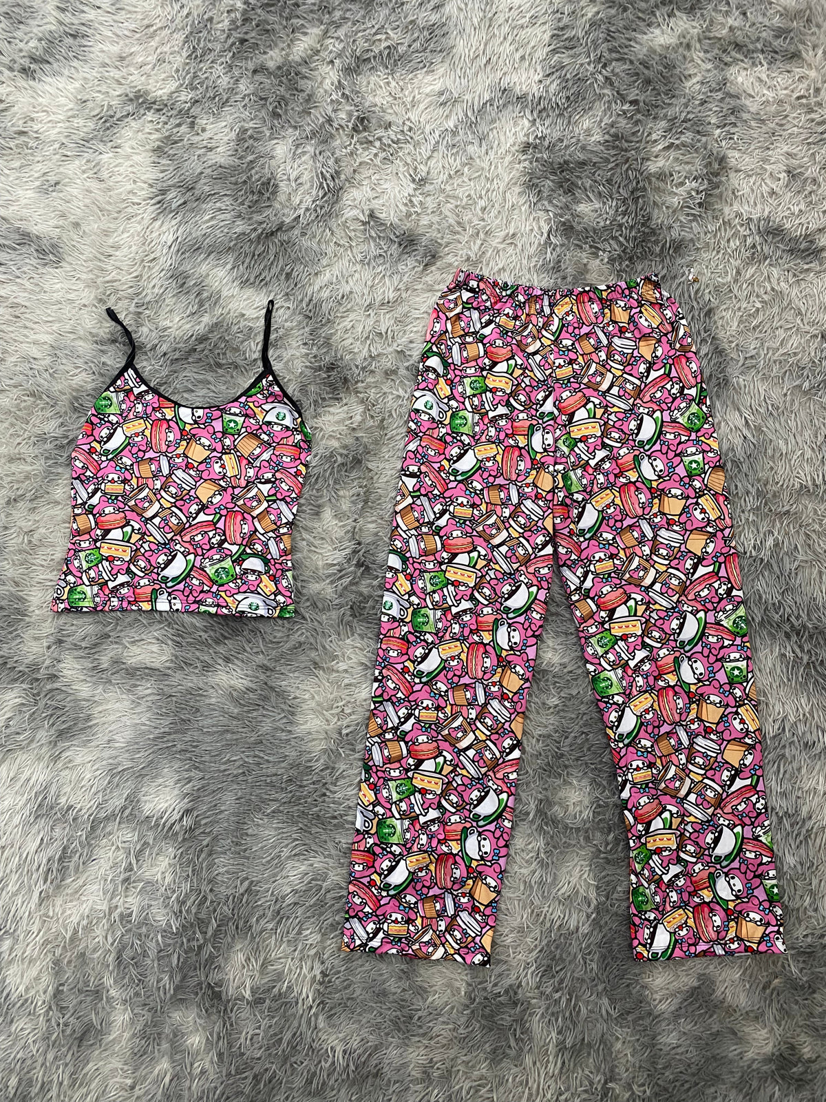 Melody Starbucks Pajama Top & Pants Set