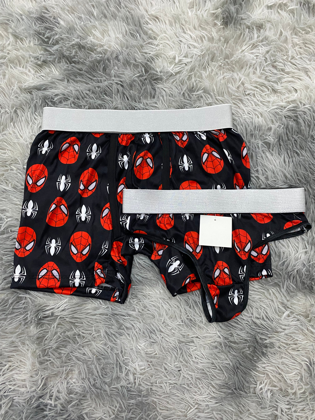 Spider-Man And Spiders White Duo With Thong